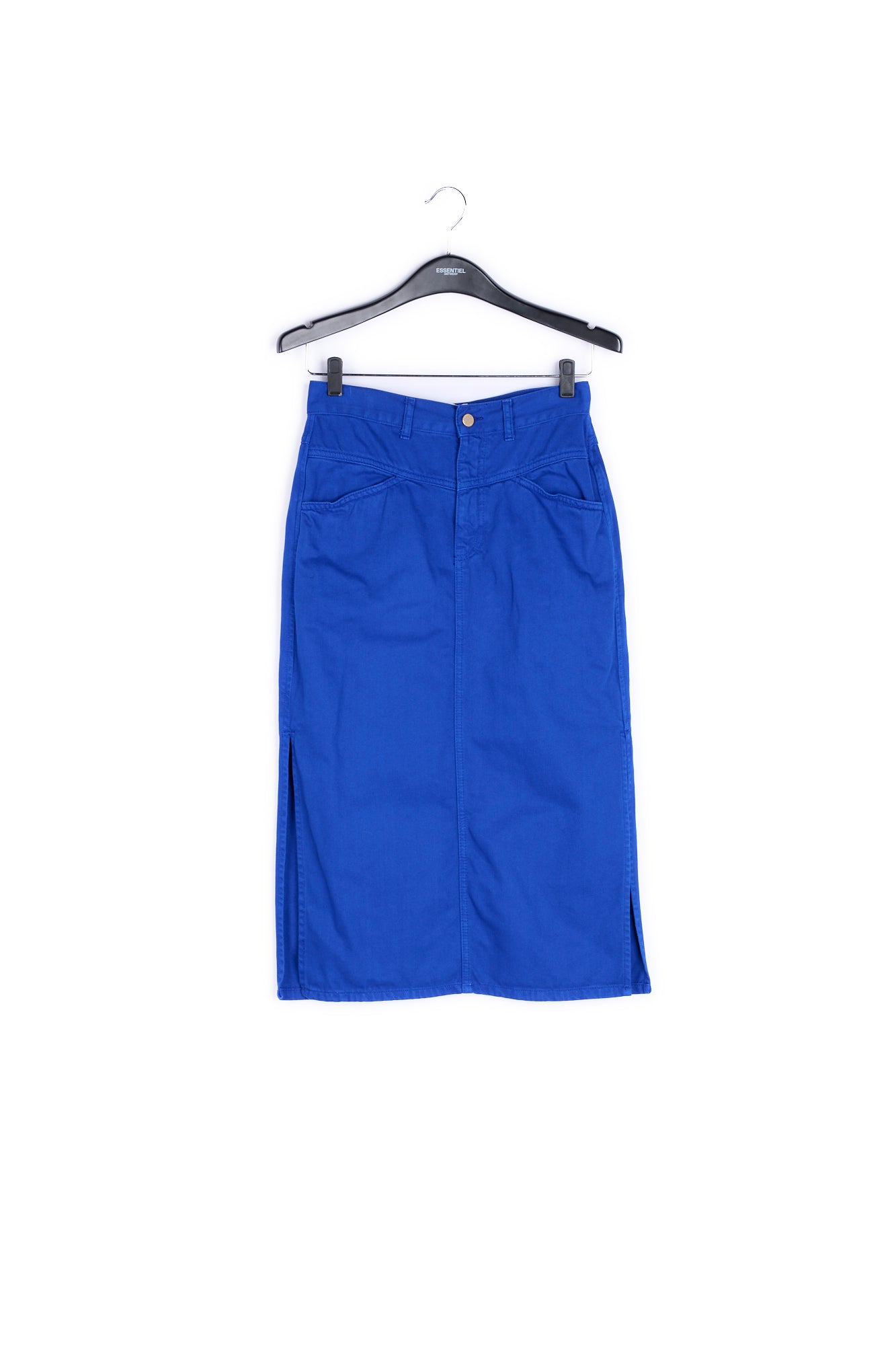 Blue high-waisted pencil skirt RE—SSENTIEL | Essentiel second hand