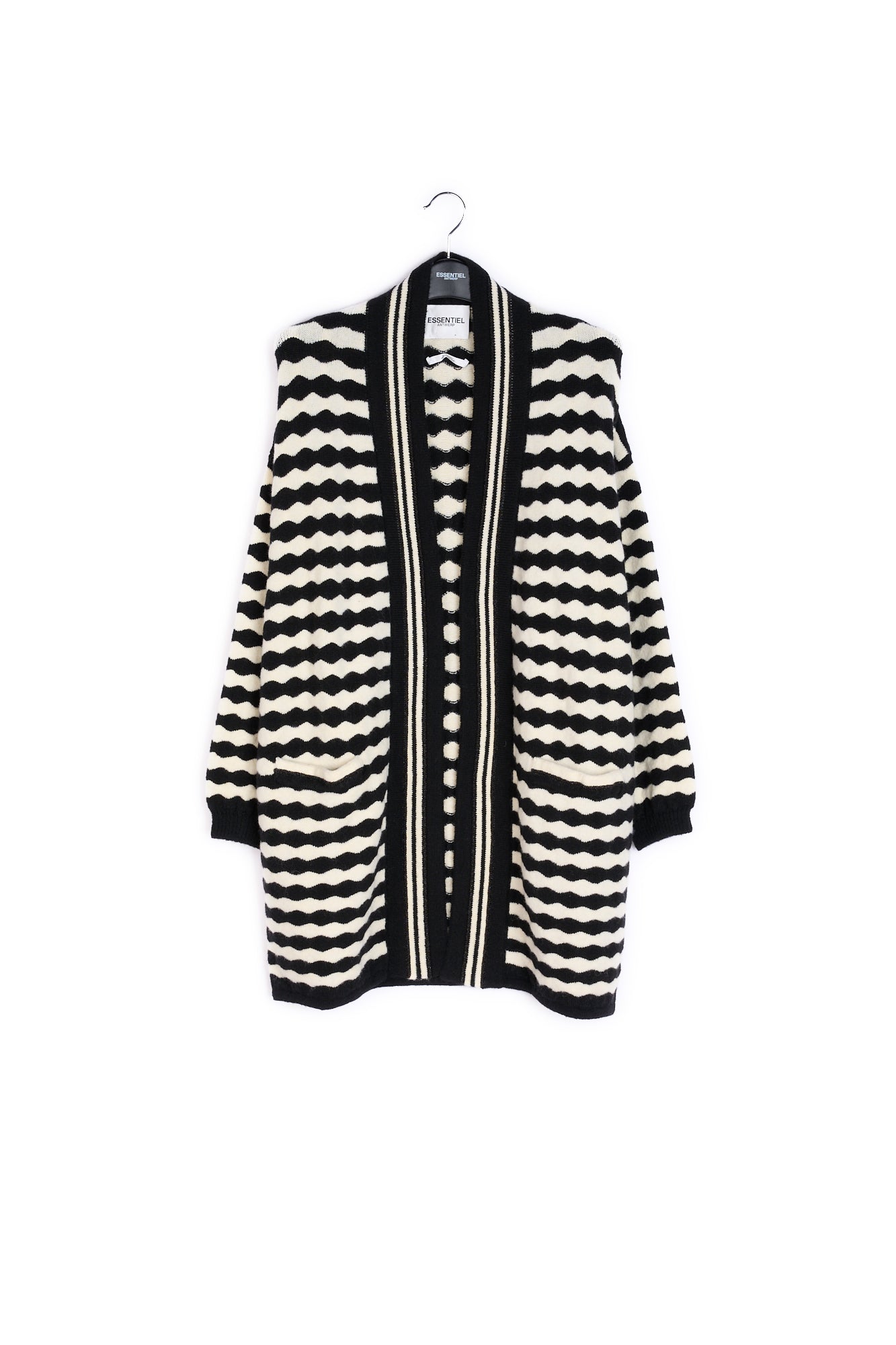 Wavy stripes cardigan RE—SSENTIEL | Essentiel second hand