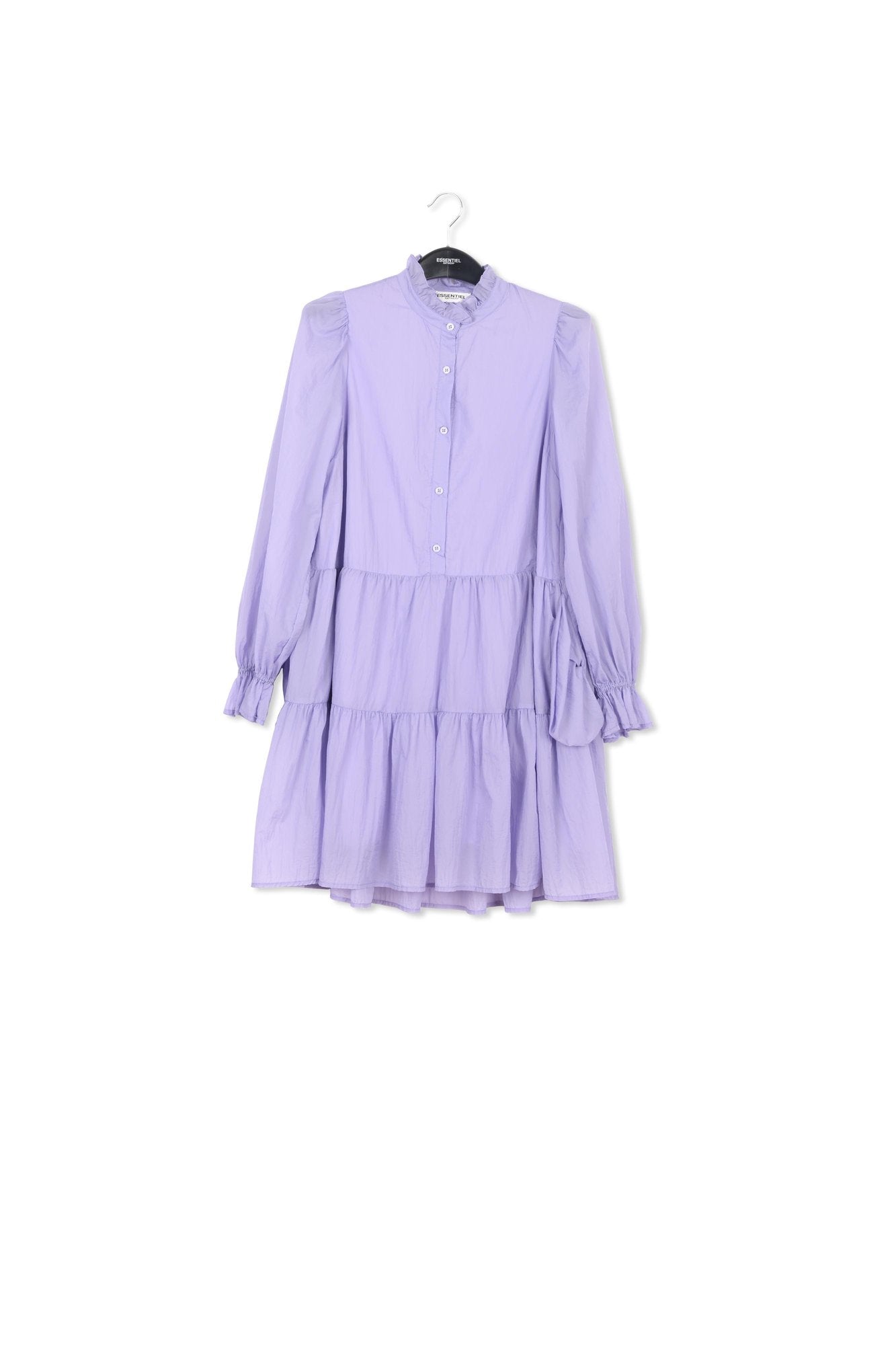 Mauve tiered mini dress RE—SSENTIEL | Essentiel second hand