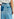 Blue high-waisted denim a-line skirt Faume - seconde main