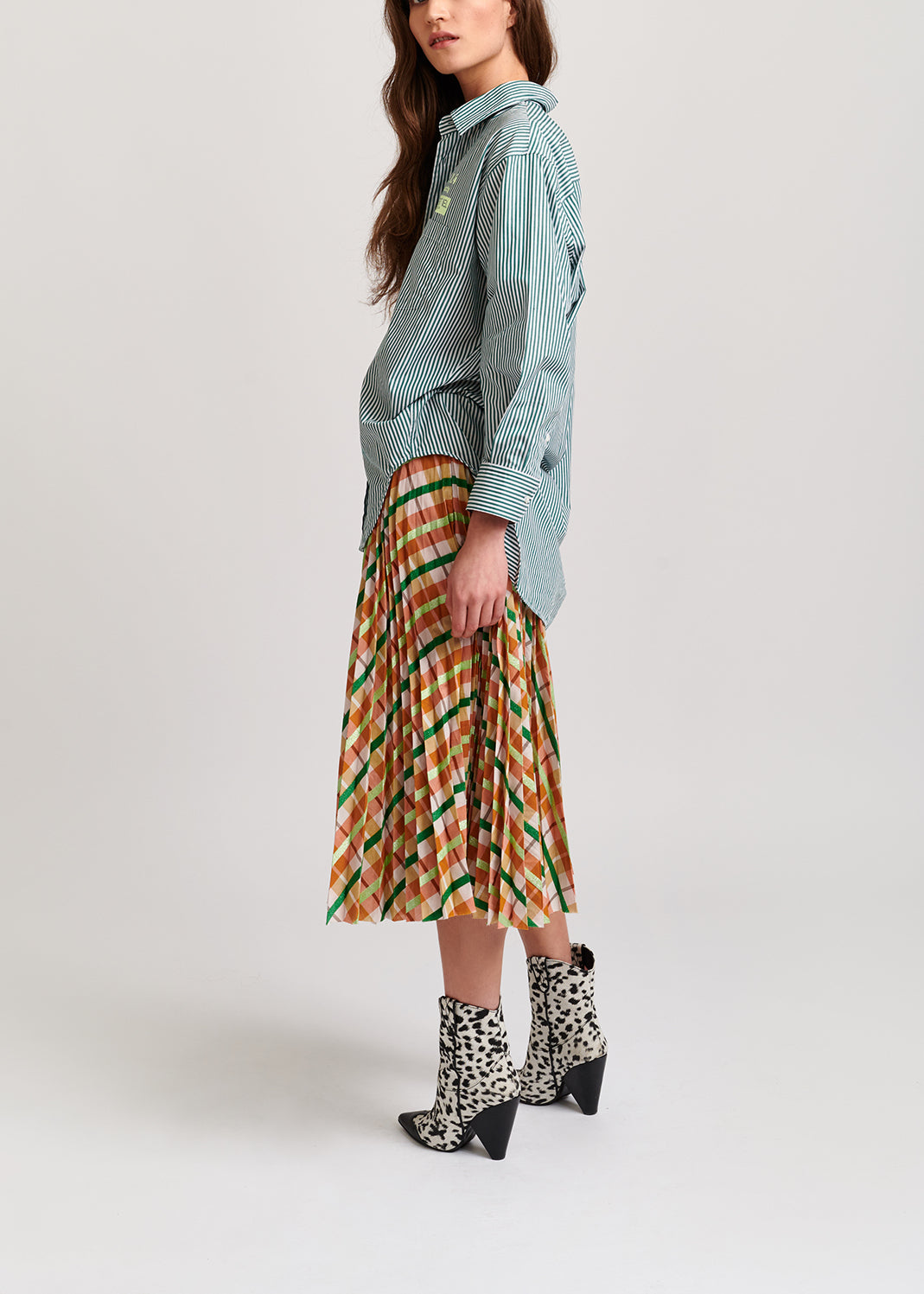 Plisse soleil skirt RE—SSENTIEL | Essentiel second hand