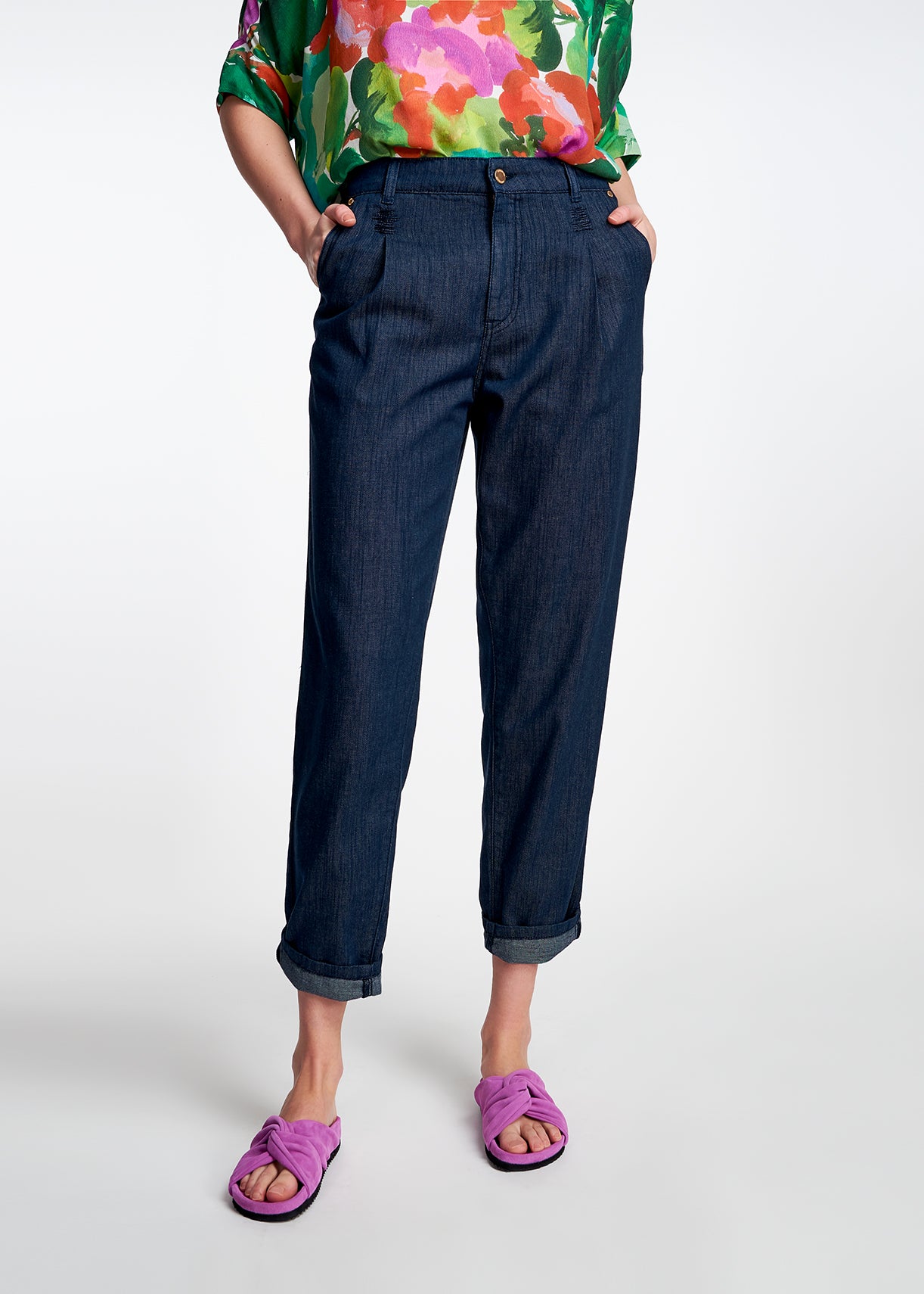 Jean bleu foncé à coupe ample RE—SSENTIEL | Essentiel second hand