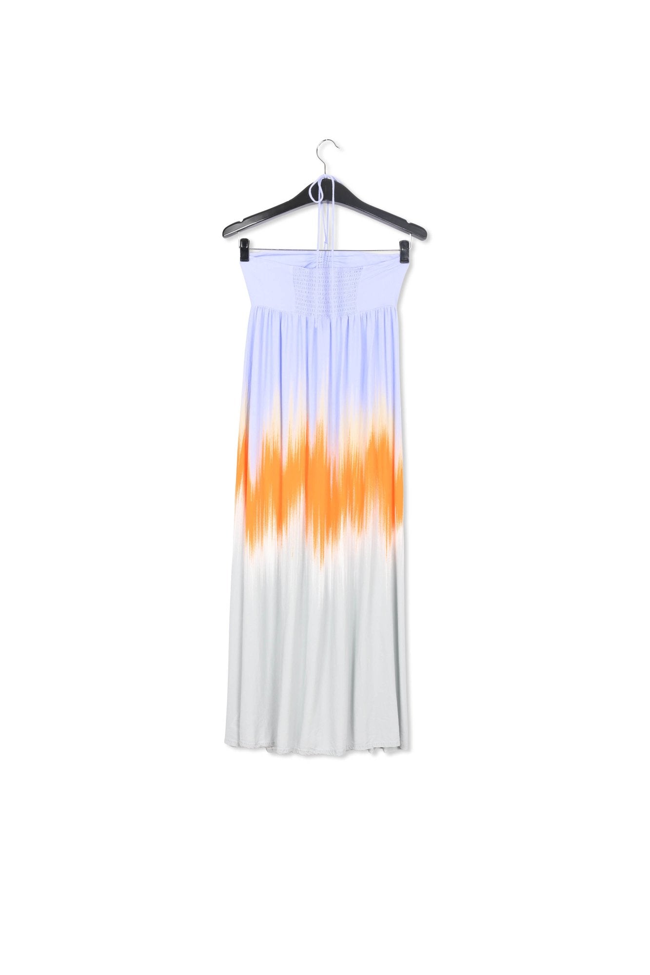 Robe maxi bleu clair et orange RE—SSENTIEL | Essentiel second hand
