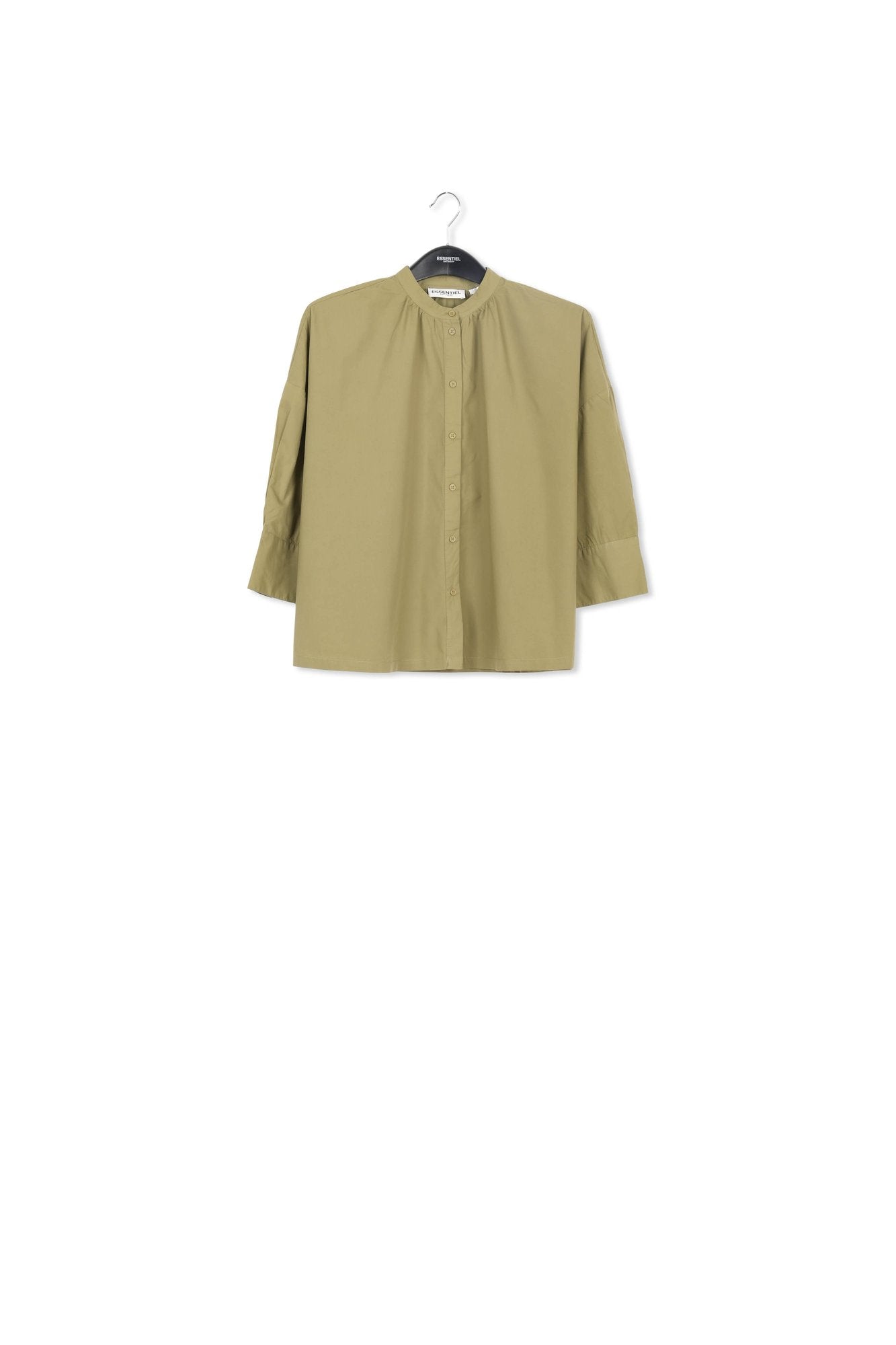 Chemise oversize en coton kaki RE—SSENTIEL | Essentiel second hand