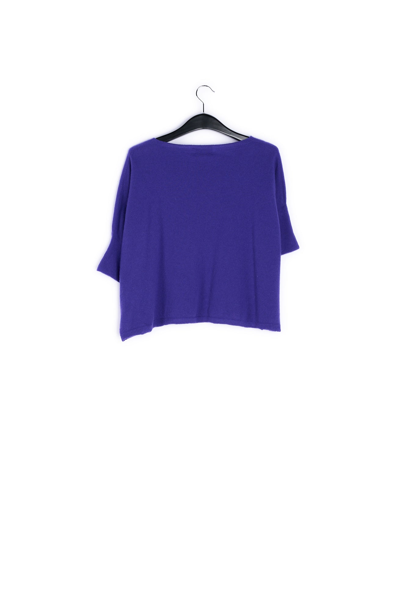 Purple oversized cashmere blend knitted top RE—SSENTIEL | Essentiel second hand