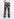 Beige cotton pants with dark blue graphic print Faume - seconde main