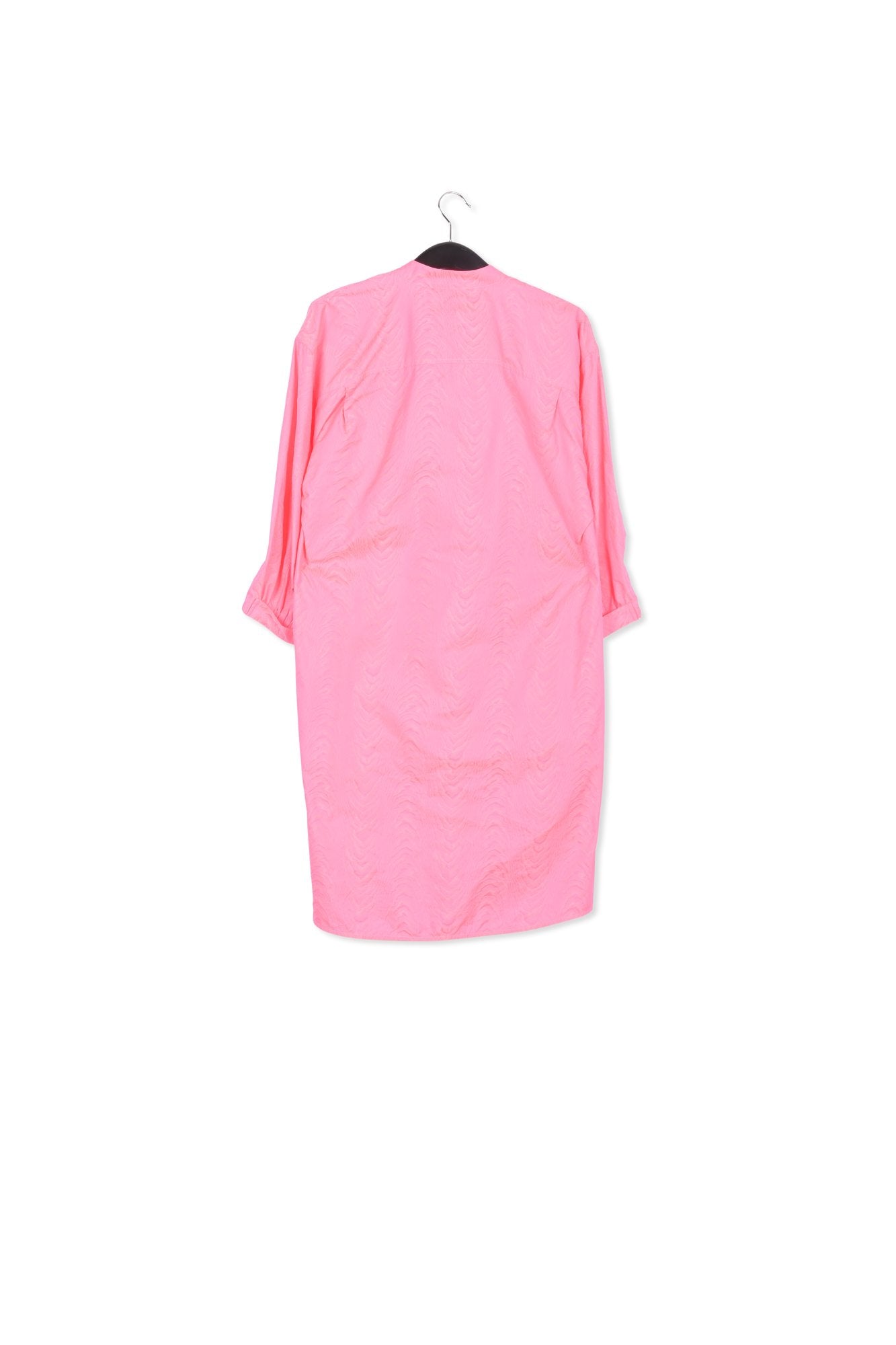 Neon pink jacquard shirt dress RE—SSENTIEL | Essentiel second hand