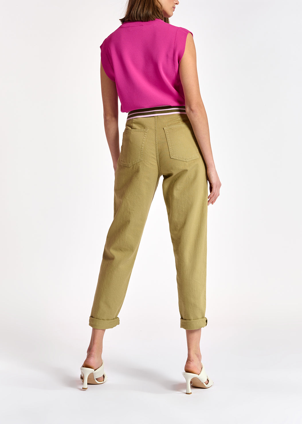 Beige denim boyfriend jeans RE—SSENTIEL | Essentiel second hand