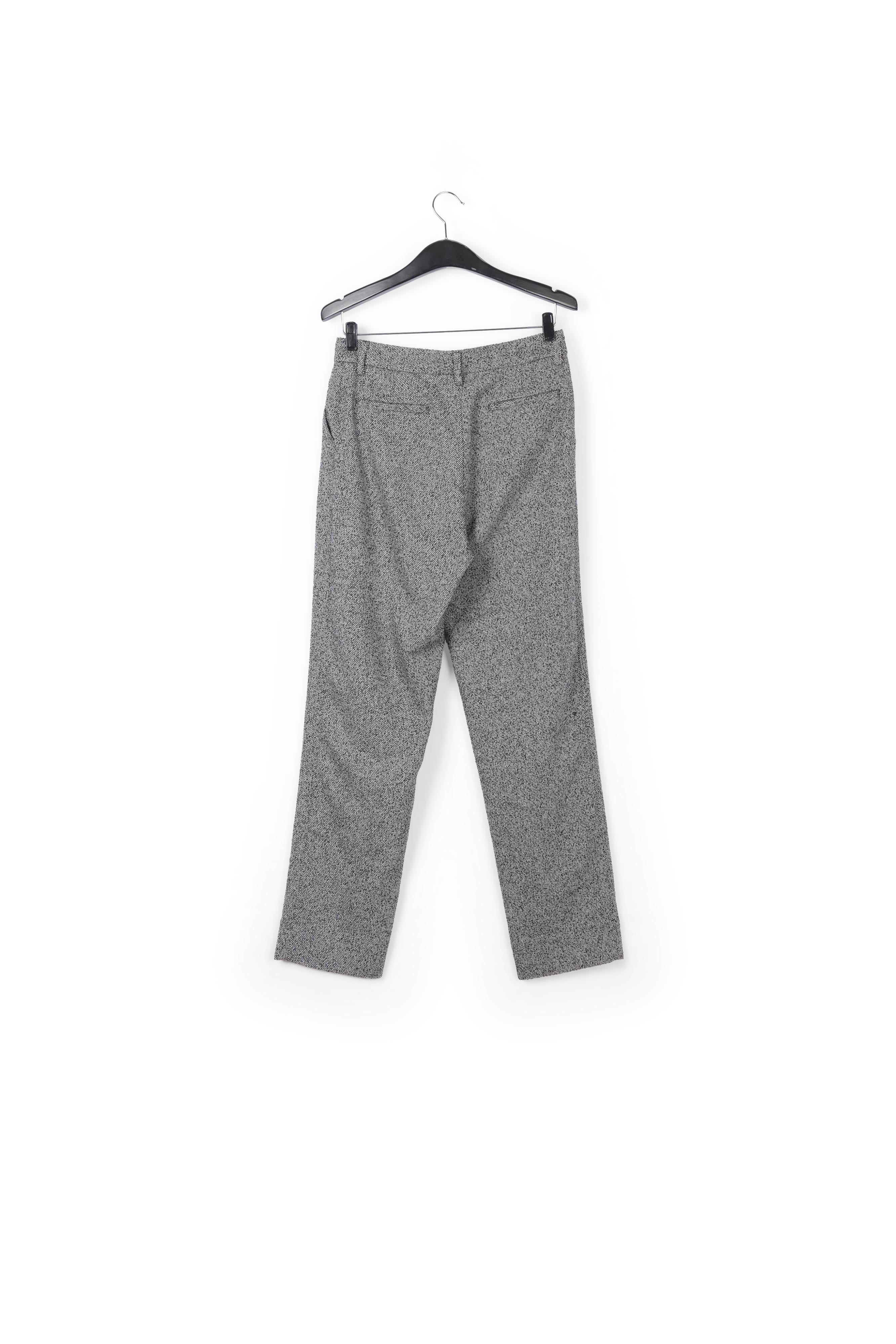 Grey mélange carrot-shaped pants RE—SSENTIEL | Essentiel second hand