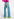 Distressed straight-leg blue jeans Faume - seconde main