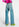 Rechte blauwe jeans versleten look Faume - seconde main