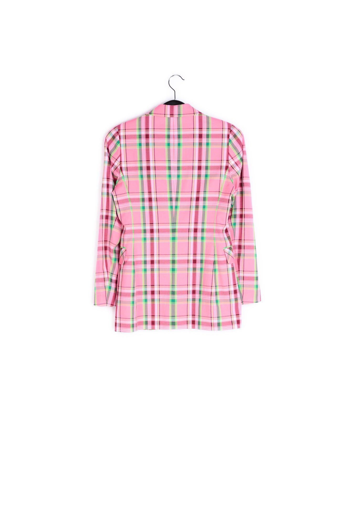 Pink plaid pattern blazer RE—SSENTIEL | Essentiel second hand