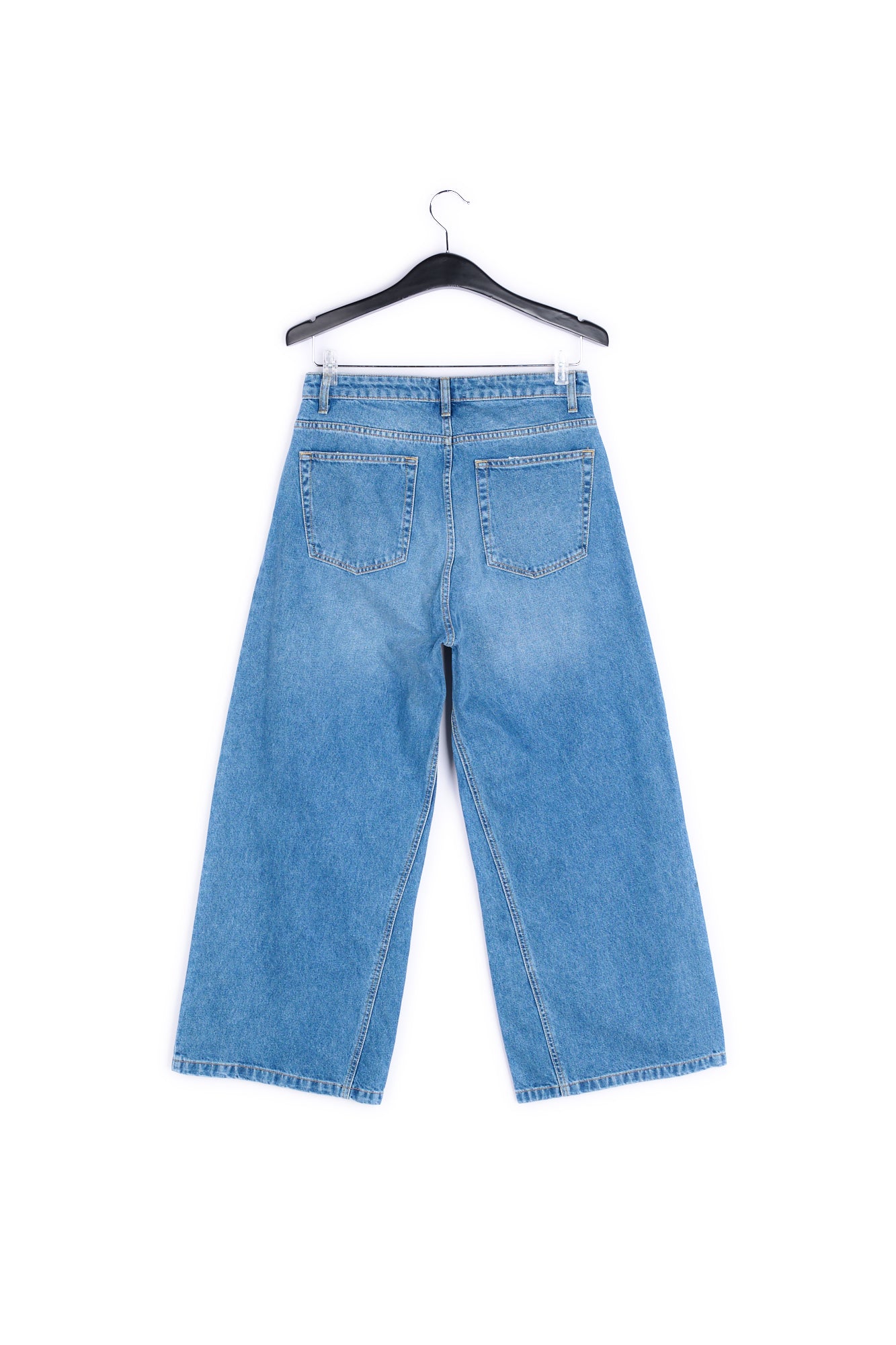 Light blue 7/8th wide-leg jeans RE—SSENTIEL | Essentiel second hand