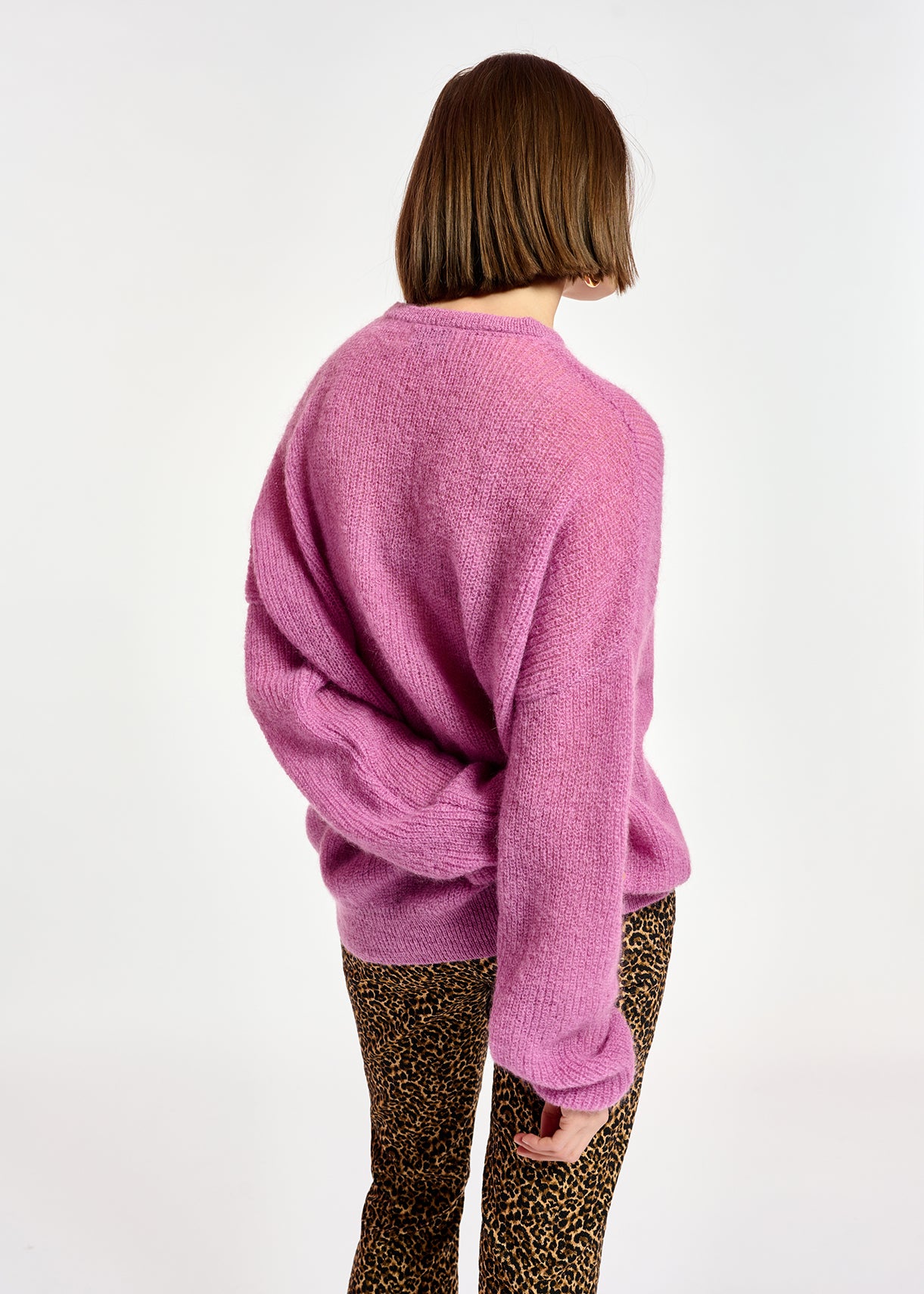 Pull oversize lilas en mohair mélangé RE—SSENTIEL | Essentiel second hand