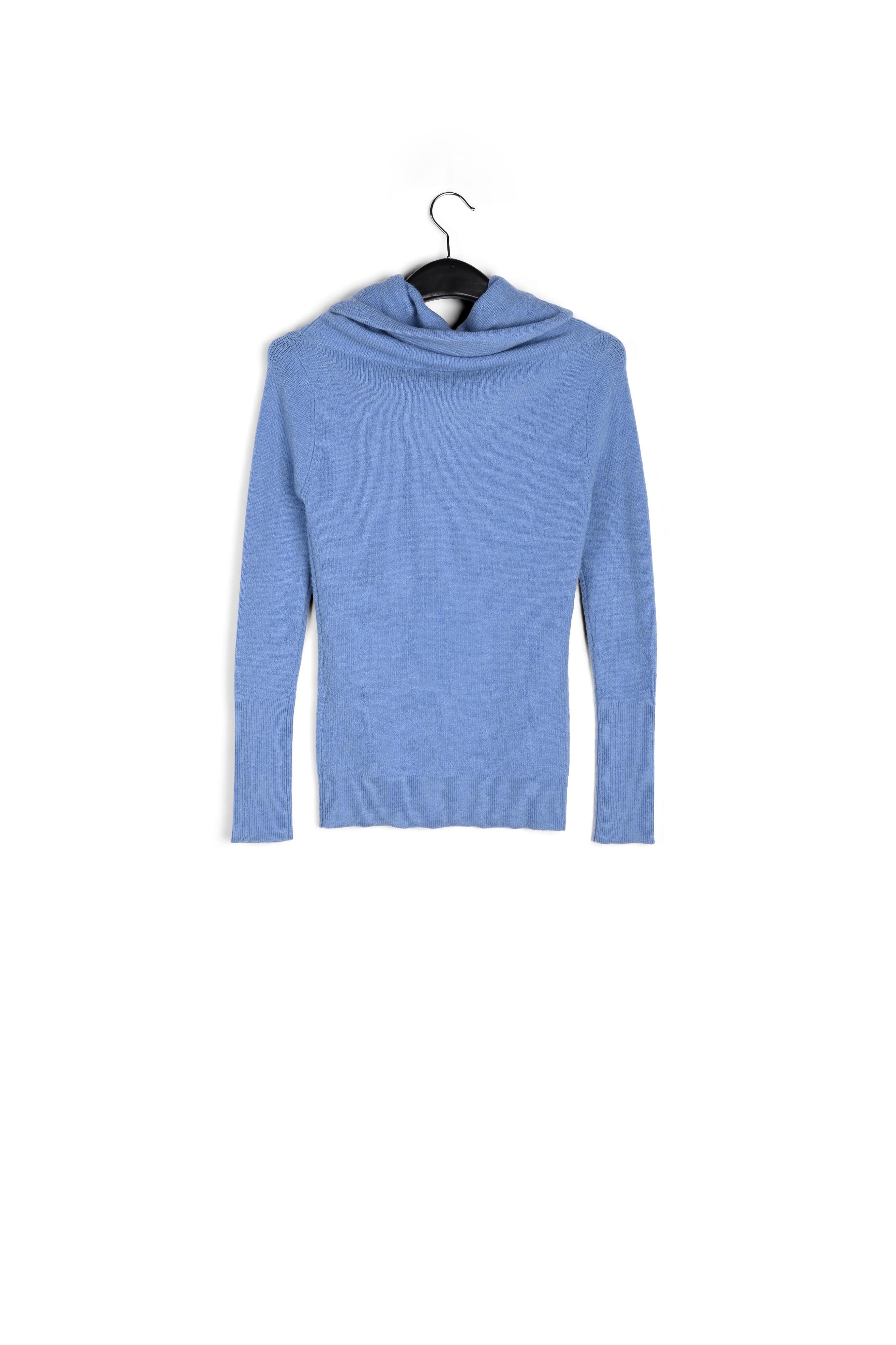 Blue off-the-shoulder knit sweater RE—SSENTIEL | Essentiel second hand