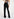 Pantalon droit noir en viscose-satin Faume - seconde main