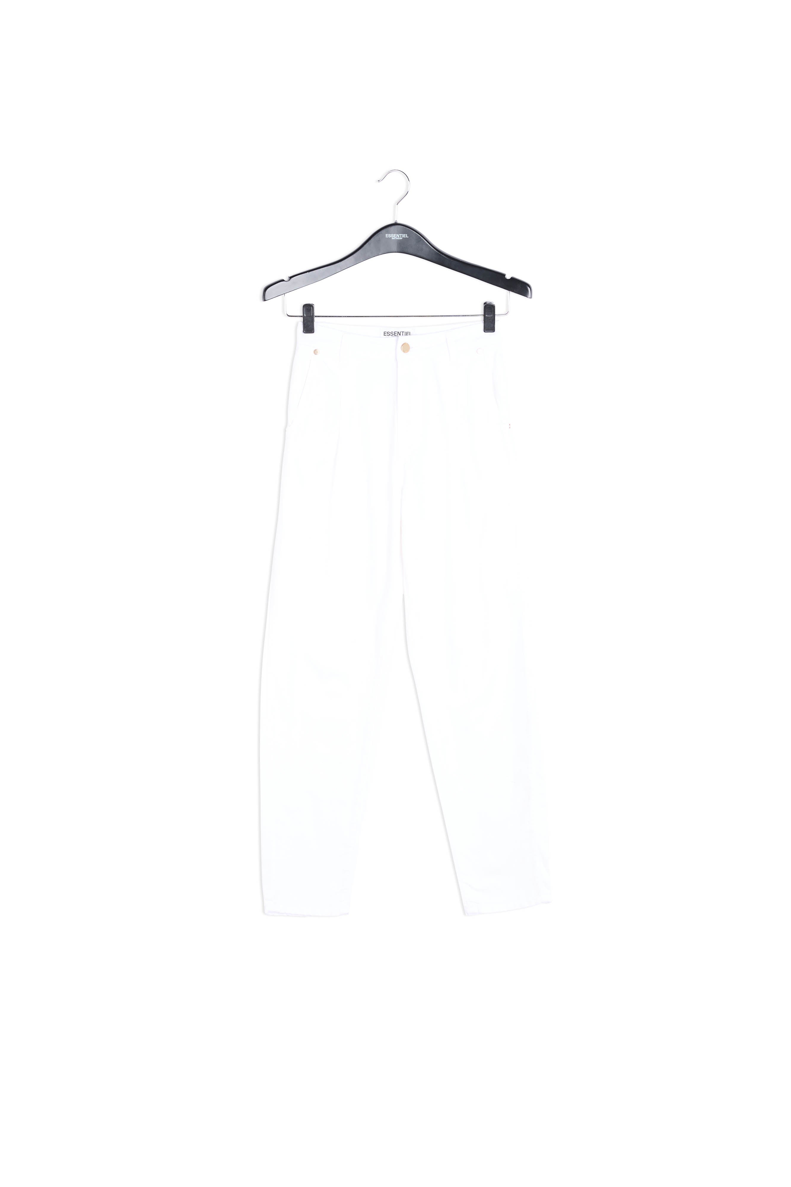 Witte jeansbroek met wijde snit RE—SSENTIEL | Essentiel second hand