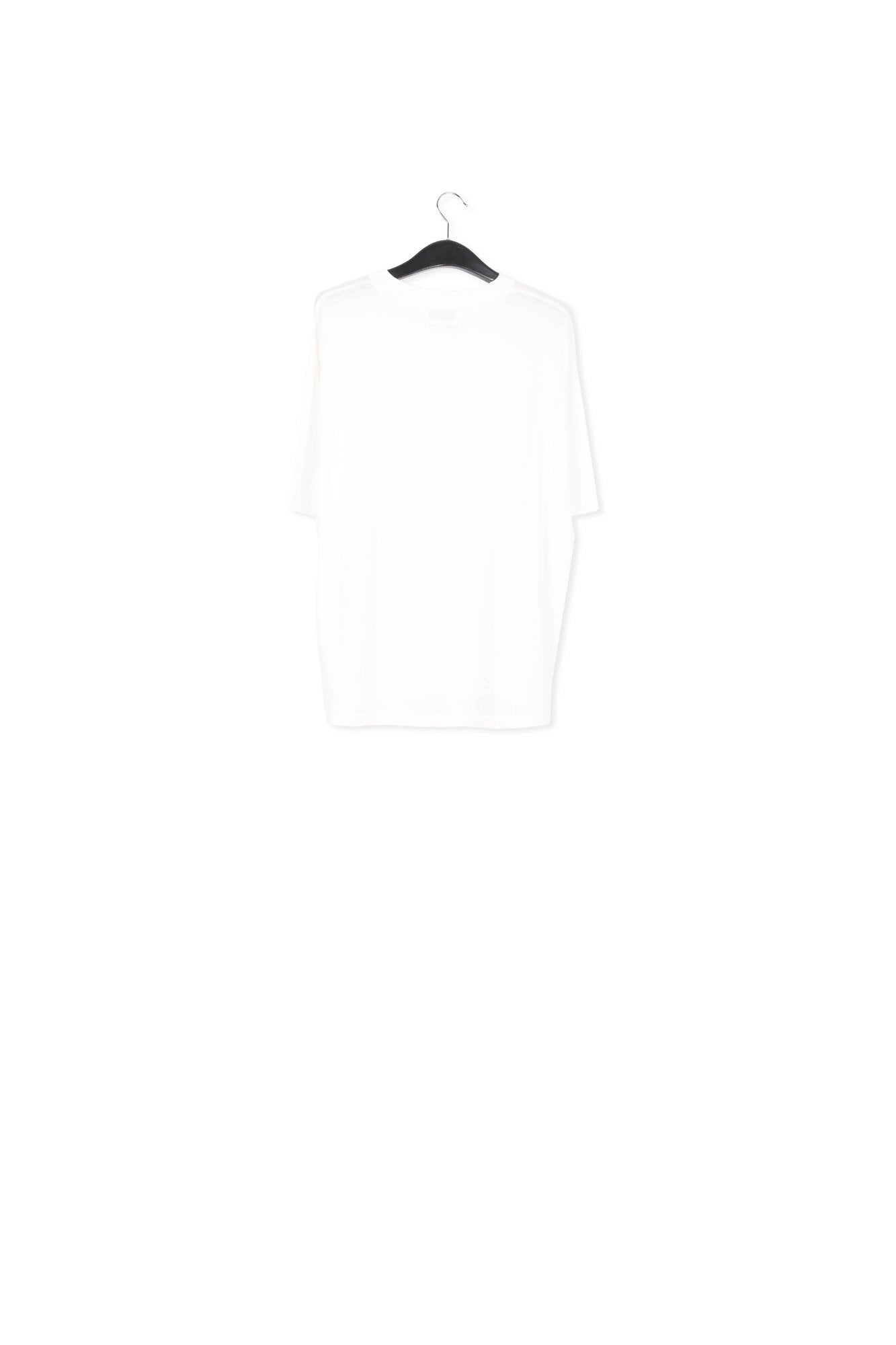 Off-white organic cotton T-shirt with embroidery RE—SSENTIEL | Essentiel second hand