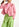Korte roze blazer met ruitjes Faume - seconde main