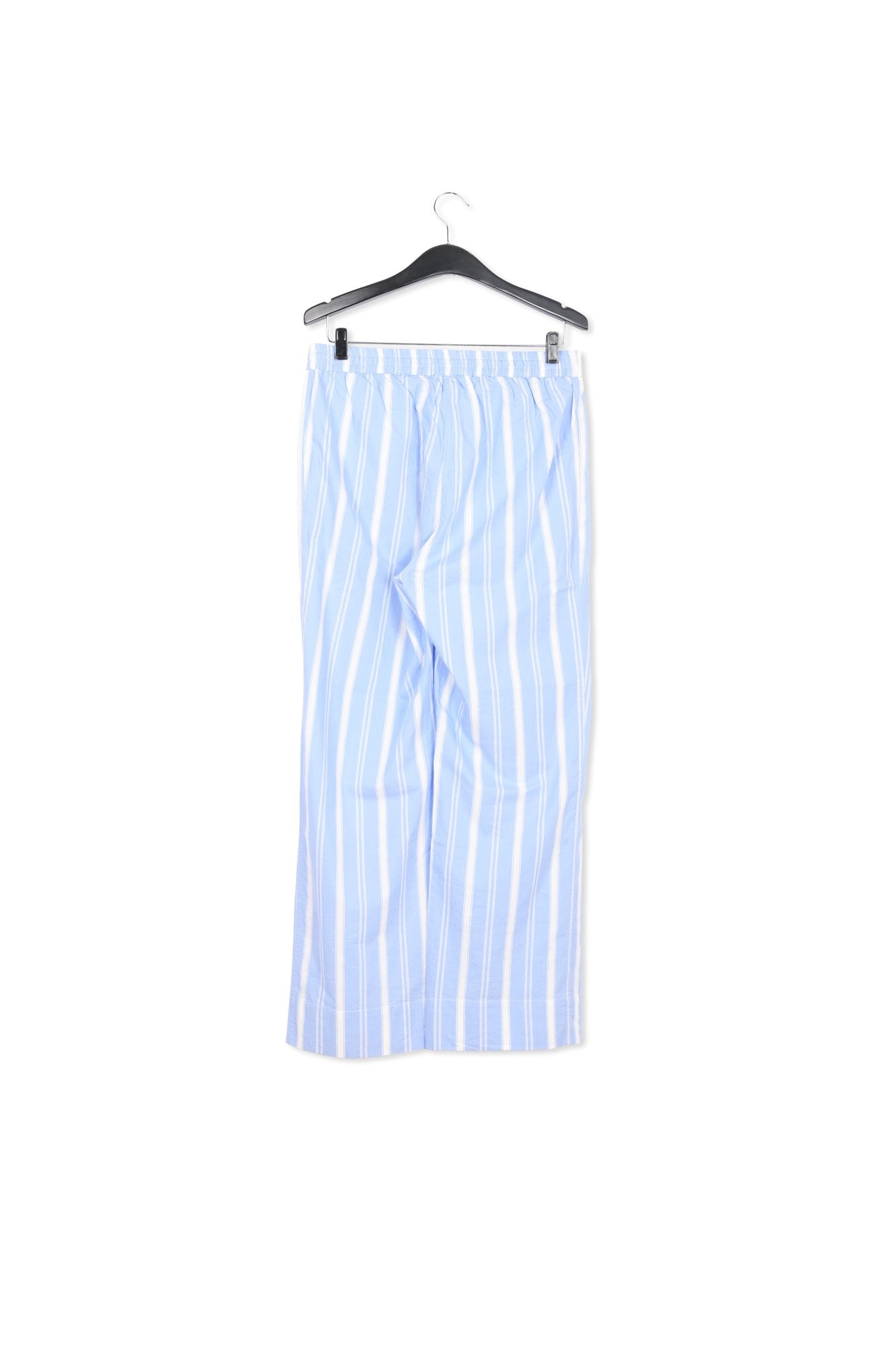 Blue and white striped cotton pants RE—SSENTIEL | Essentiel second hand