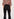 Pantalon noir évasé fendu en maille Faume - seconde main