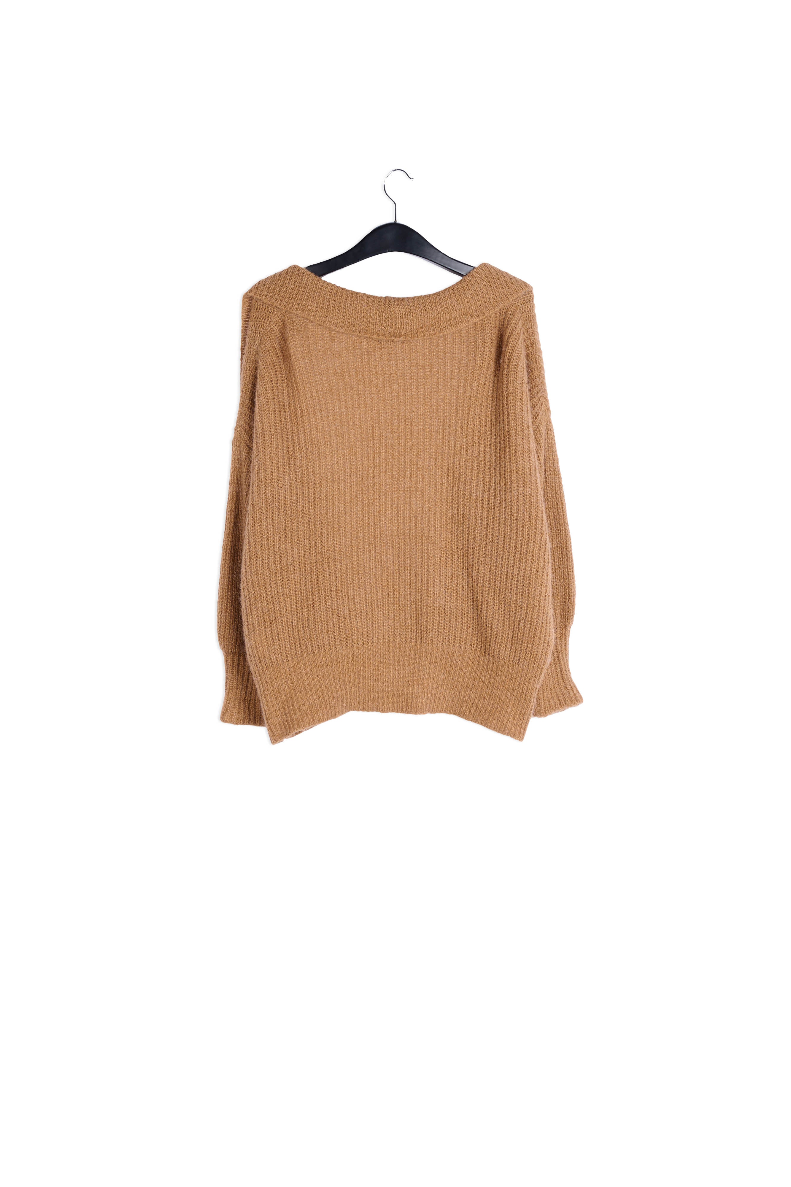 Light brown shawl collar cardigan RE—SSENTIEL | Essentiel second hand