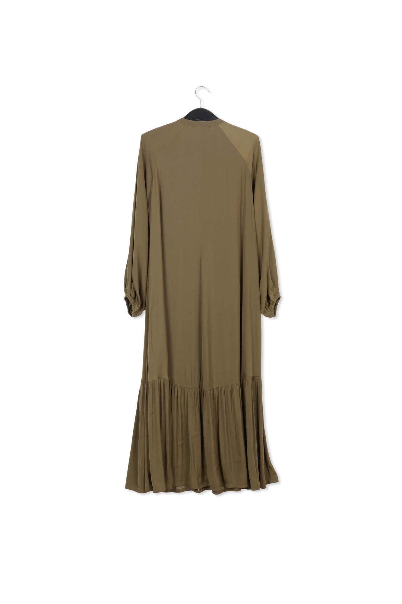 Robe maxi kaki à  manches longues RE—SSENTIEL | Essentiel second hand
