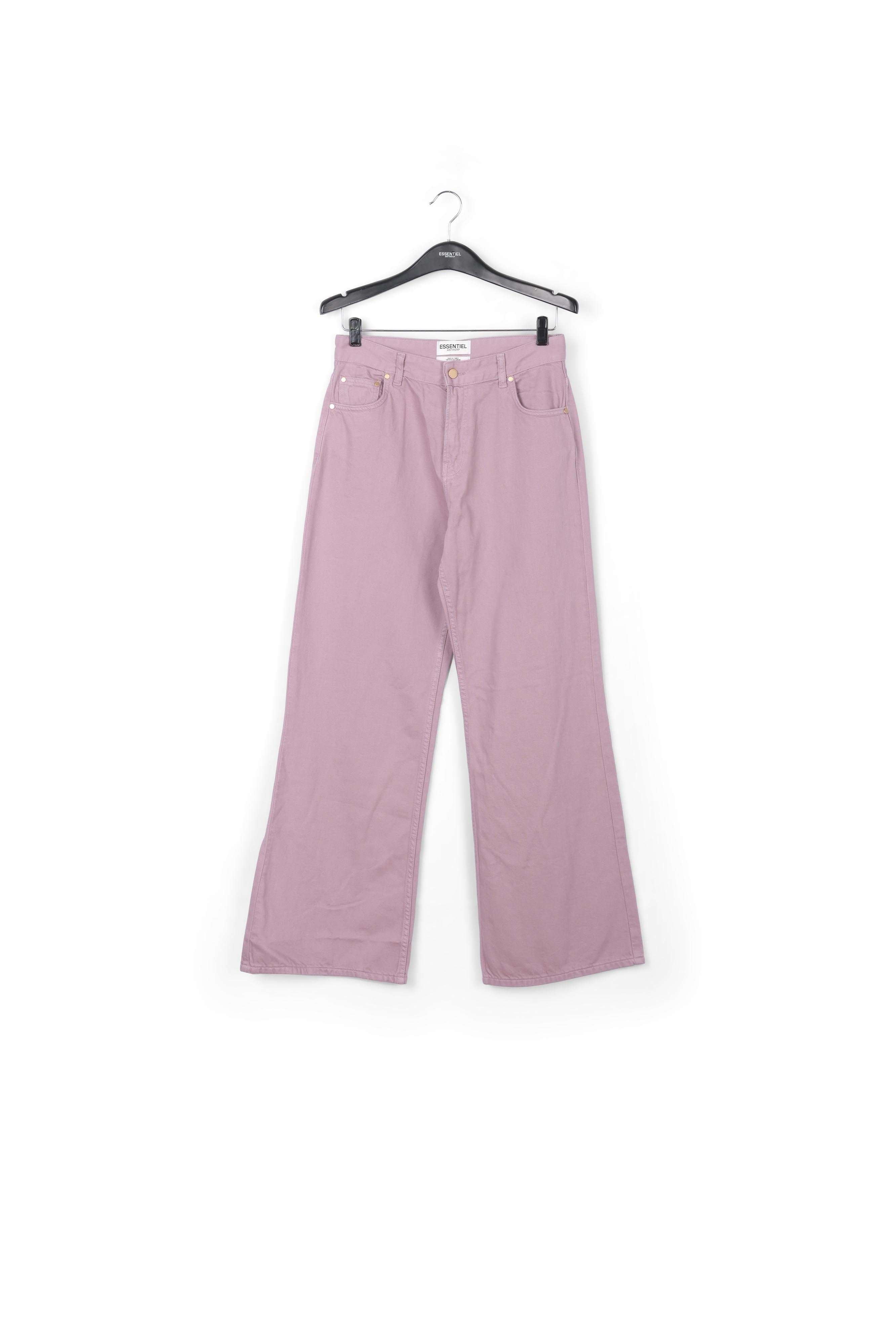 Lila jeans met rechte pijpen RE—SSENTIEL | Essentiel second hand