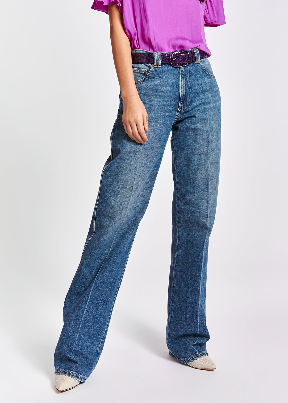 Jean bleu à coupe ample RE—SSENTIEL | Essentiel second hand