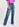 Blauwe jeansbroek met wijde snit Faume - seconde main