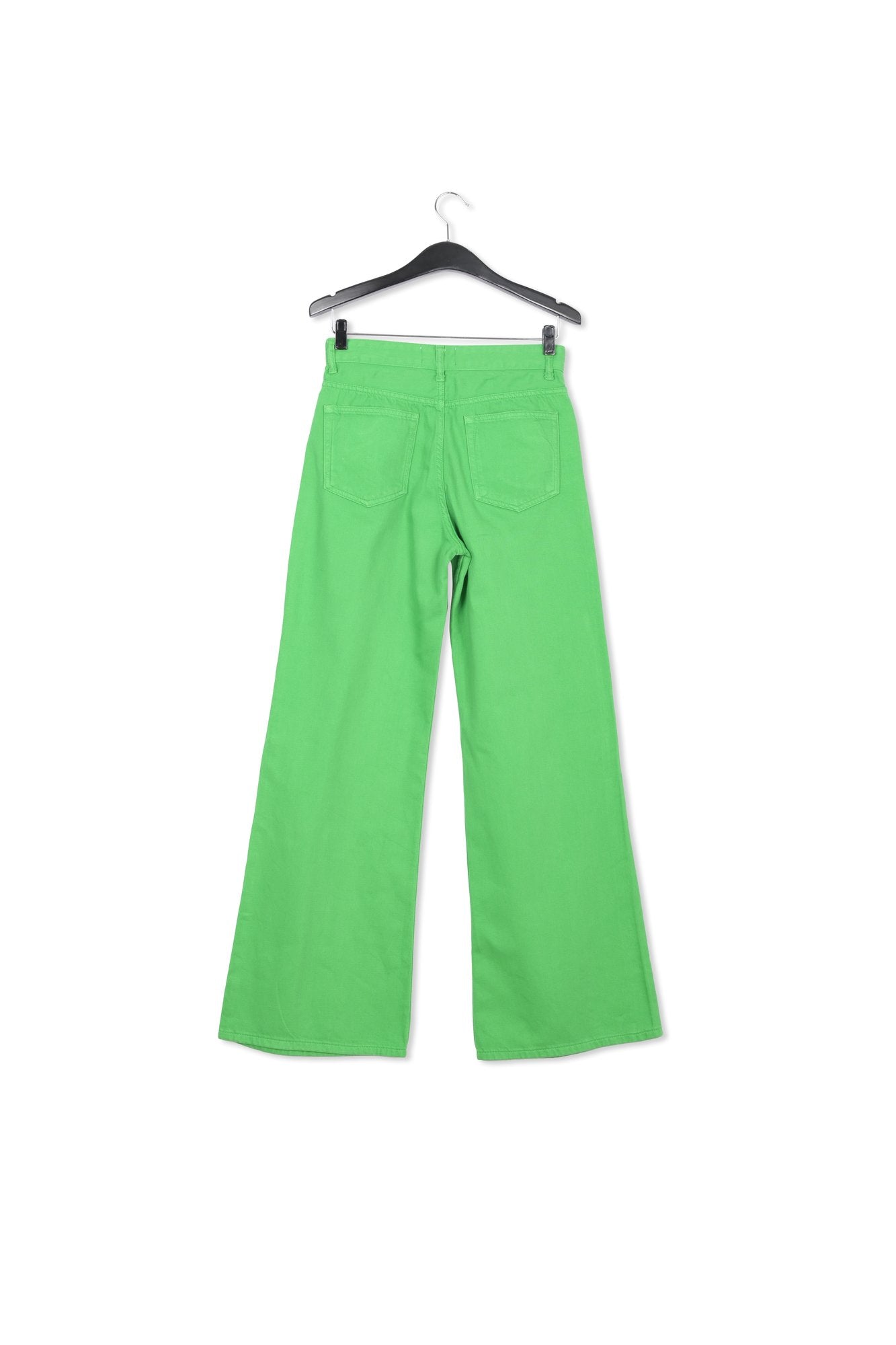 Green denim straight-leg jeans RE—SSENTIEL | Essentiel second hand
