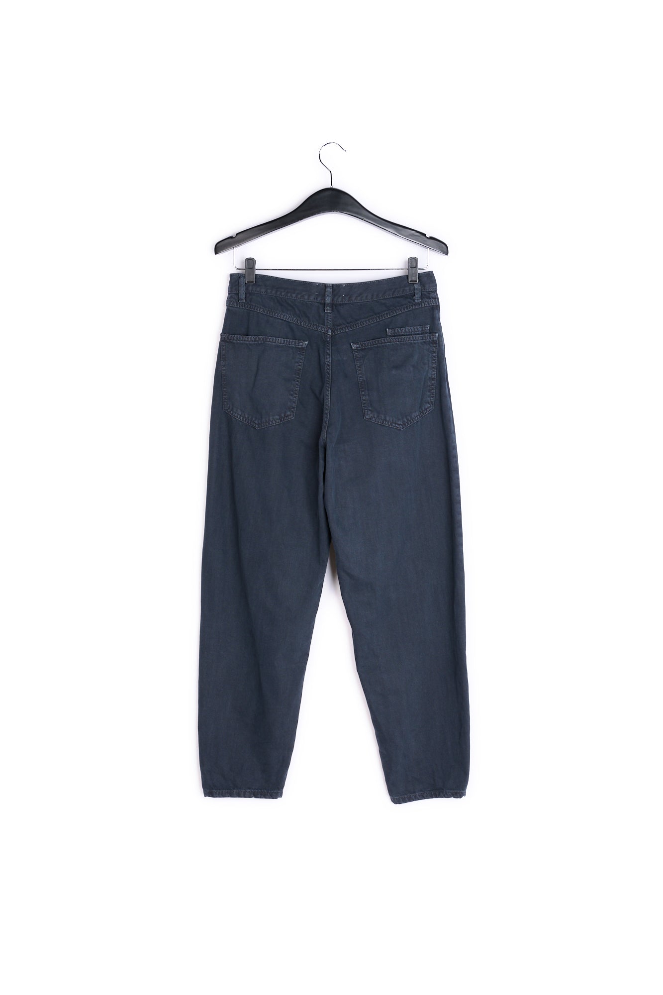 Black high waist loose-fit jeans RE—SSENTIEL | Essentiel second hand