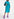 Blauwe midi-jurk Faume - seconde main