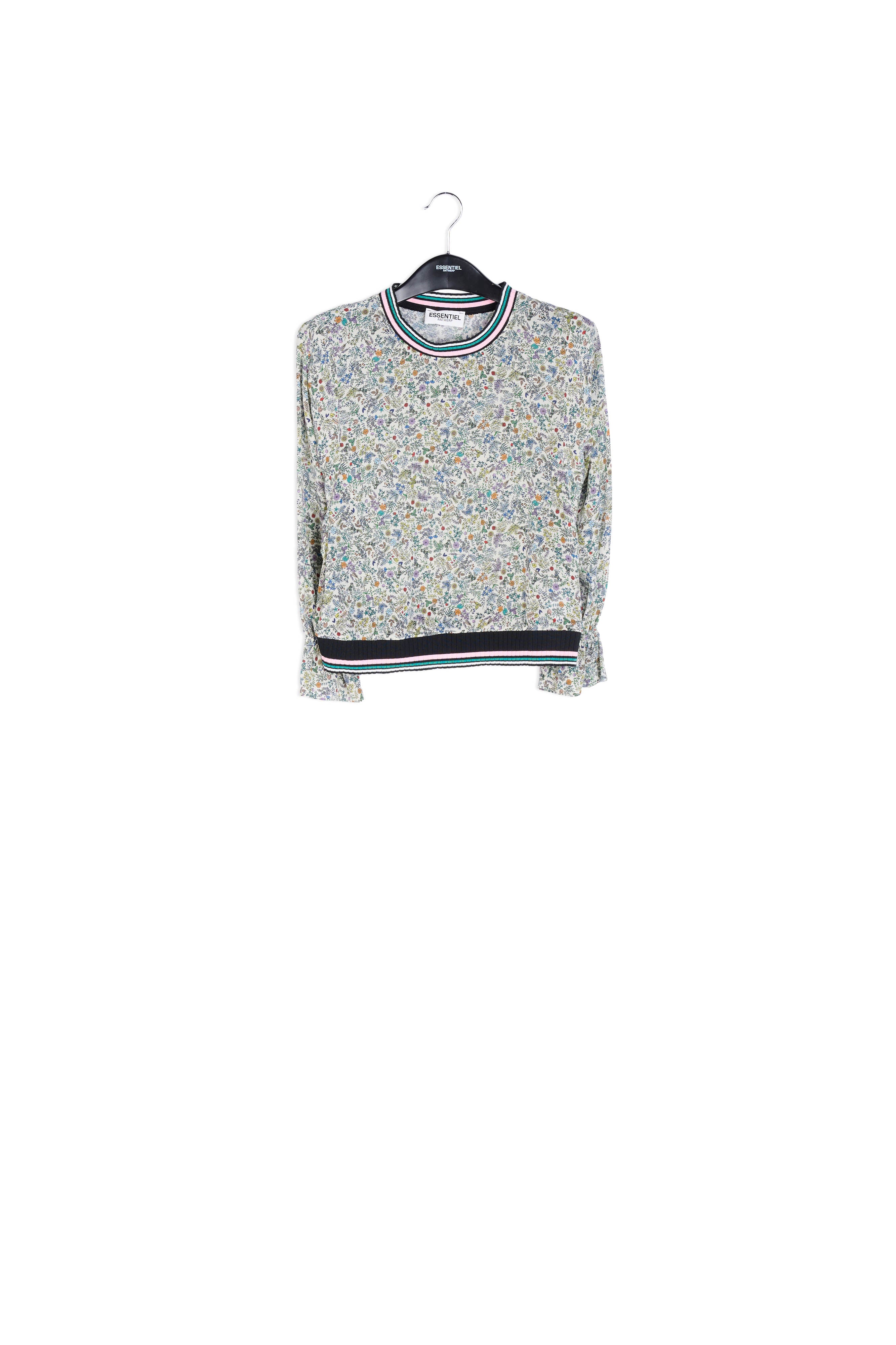 Top with frilled sleeves RE—SSENTIEL | Essentiel second hand