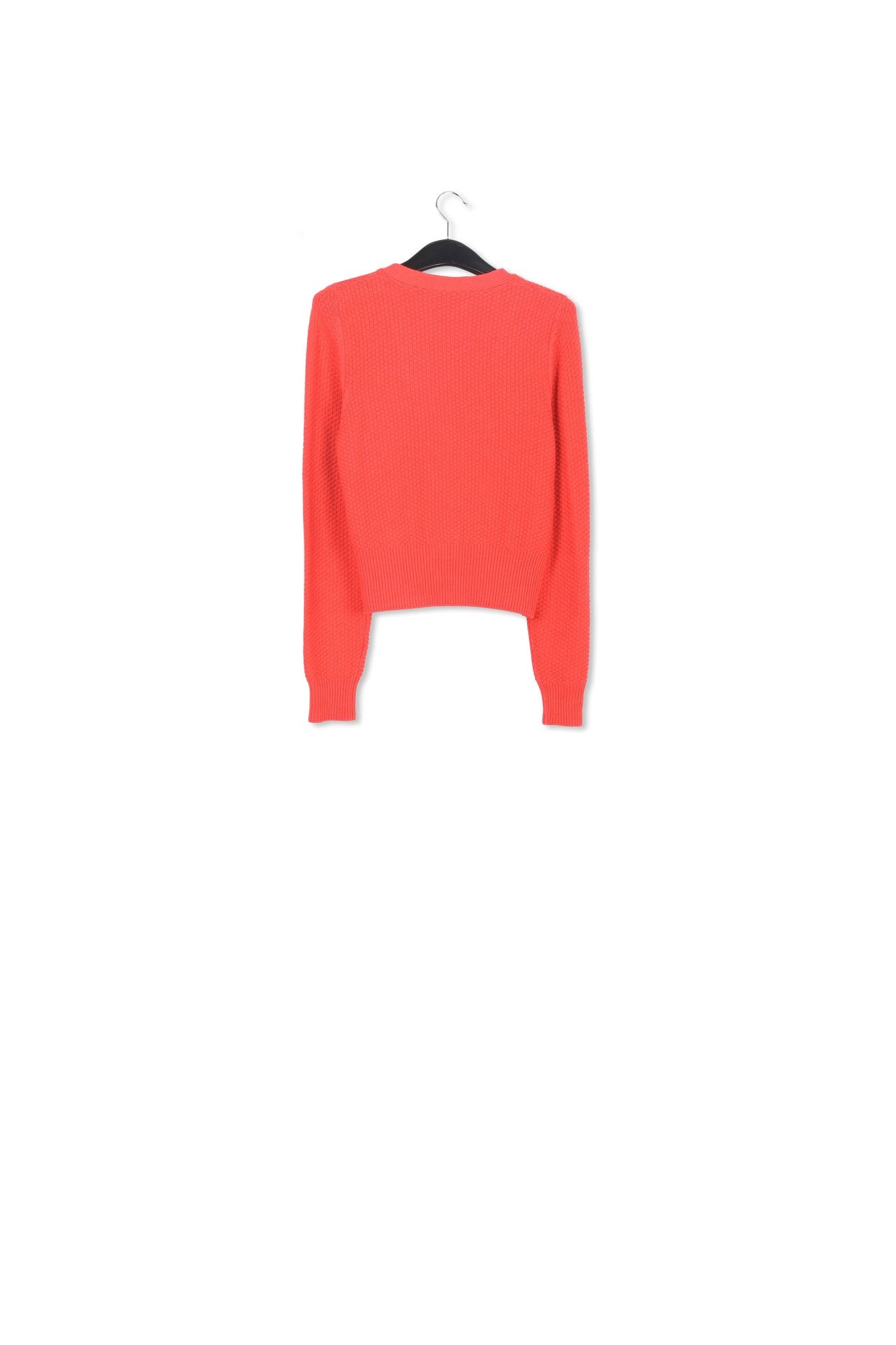Red embellished V-neck cardigan RE—SSENTIEL | Essentiel second hand