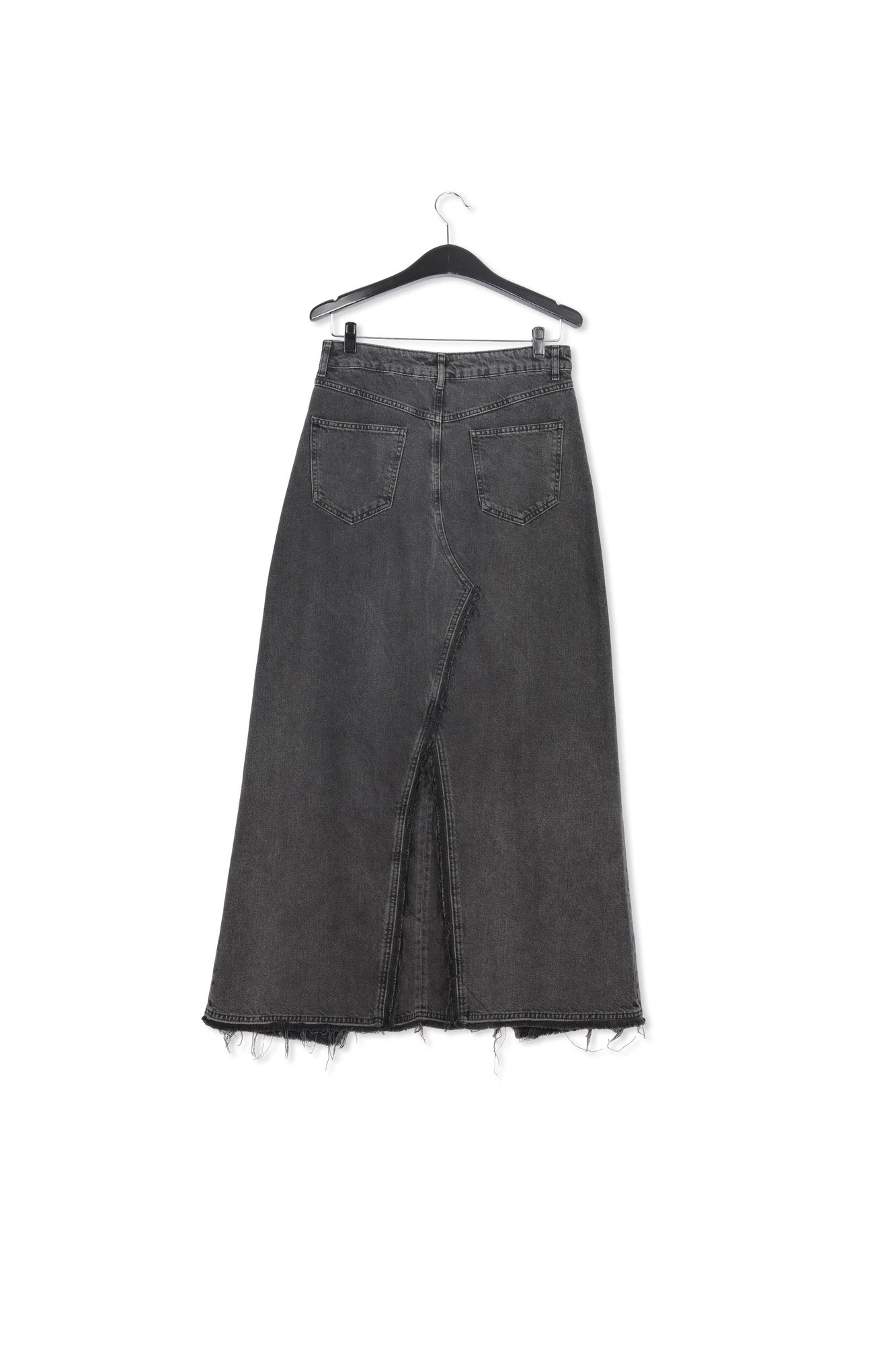 Black denim maxi skirt RE—SSENTIEL | Essentiel second hand