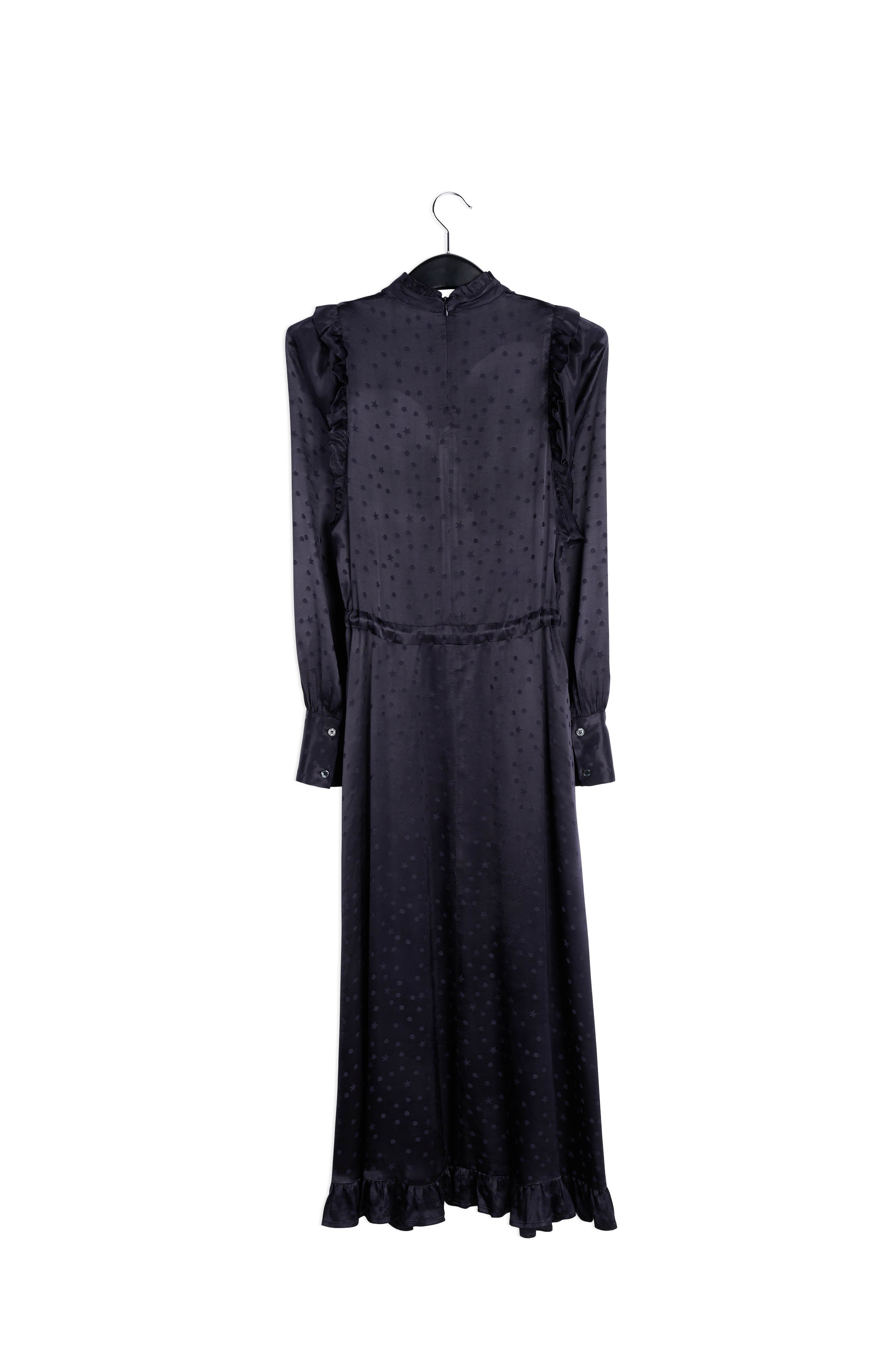 Black jacquard midi dress RE—SSENTIEL | Essentiel second hand