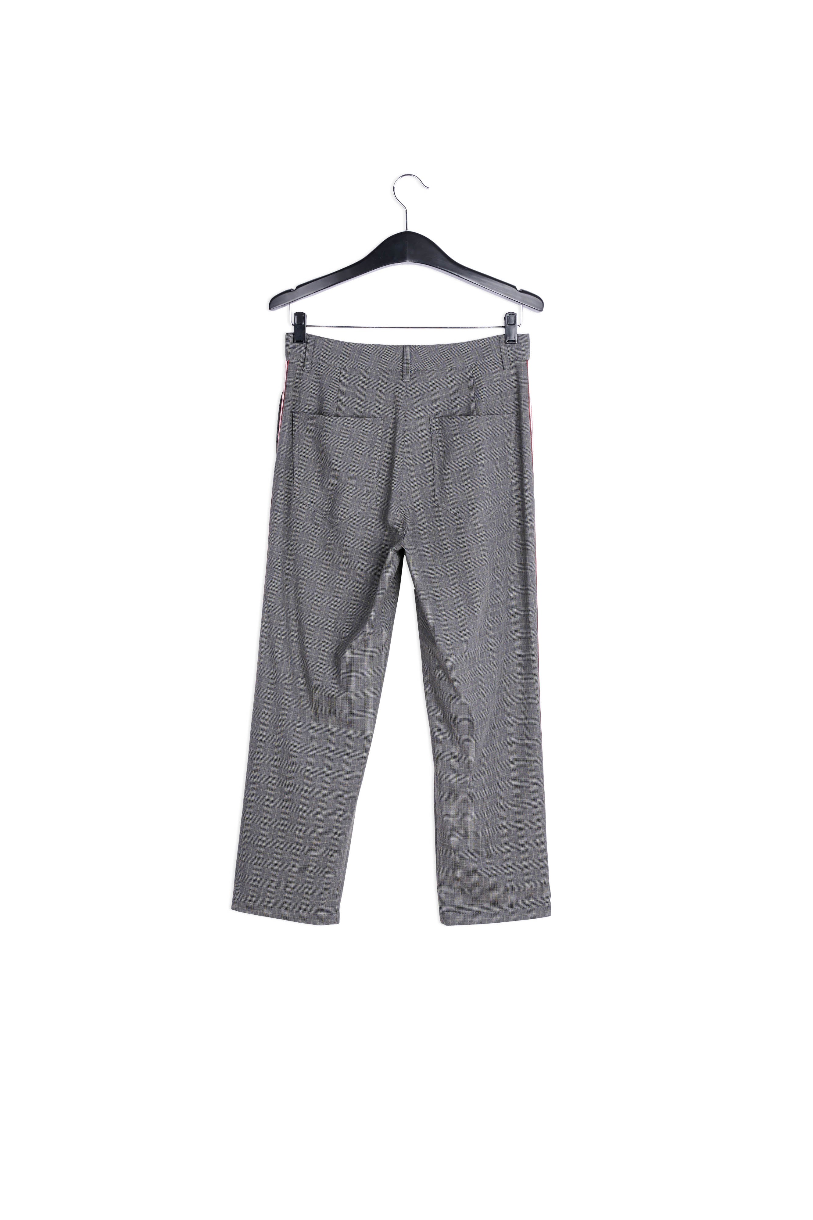 Pantalon gris foncé à carreaux RE—SSENTIEL | Essentiel second hand