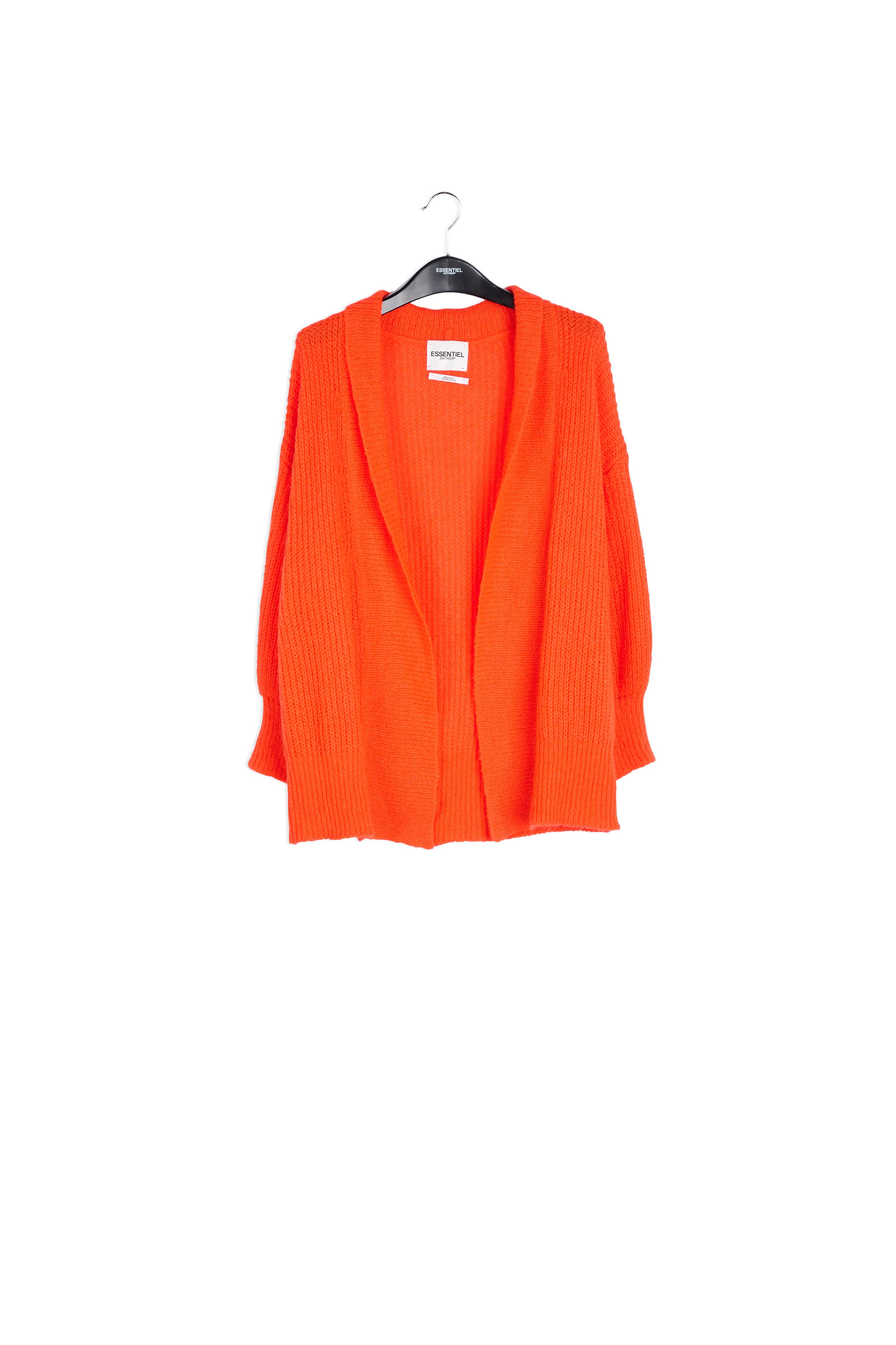 Orange shawl collar cardigan RE—SSENTIEL | Essentiel second hand