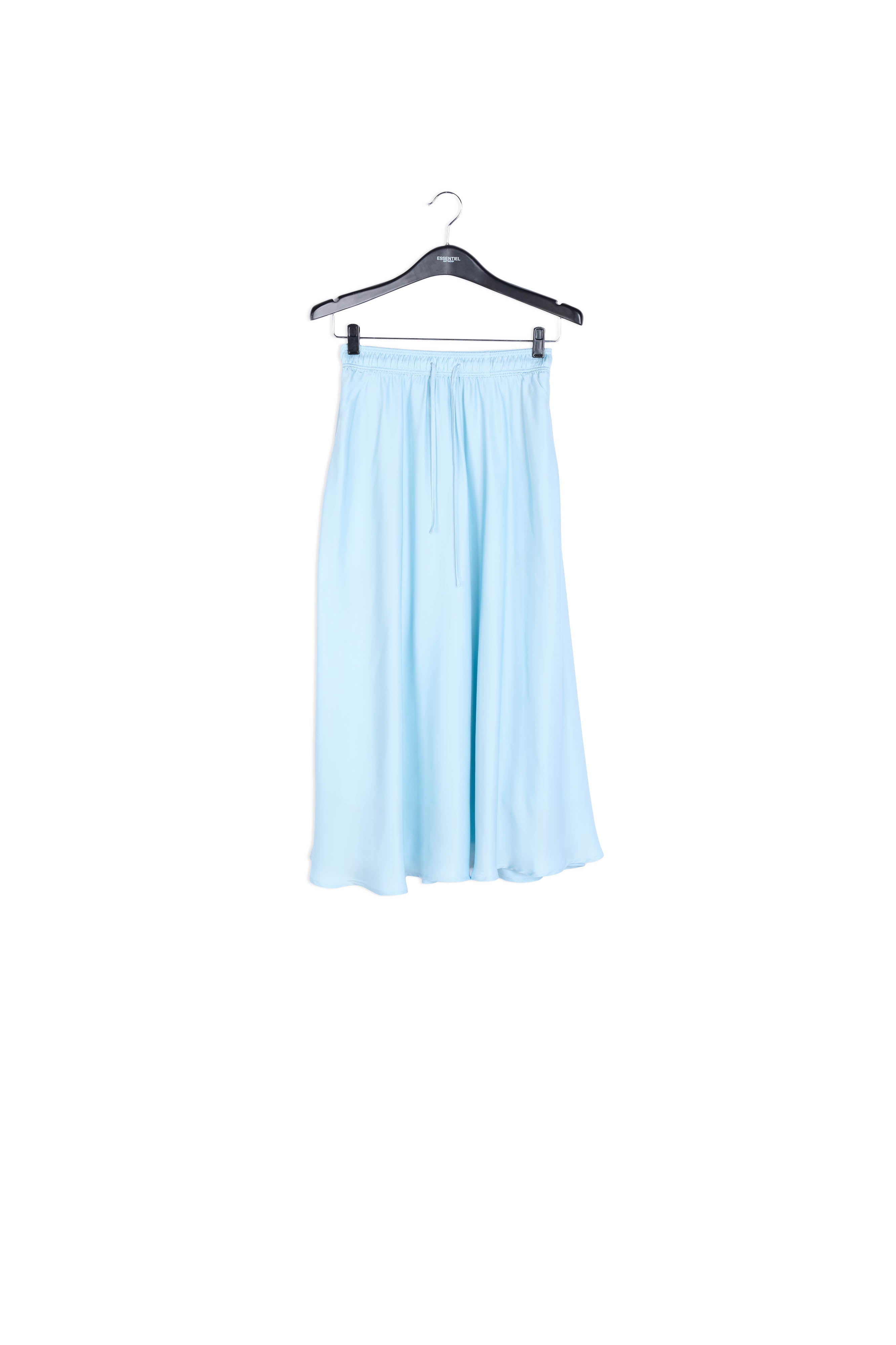 Light blue midi-length skirt with floral print RE—SSENTIEL | Essentiel second hand