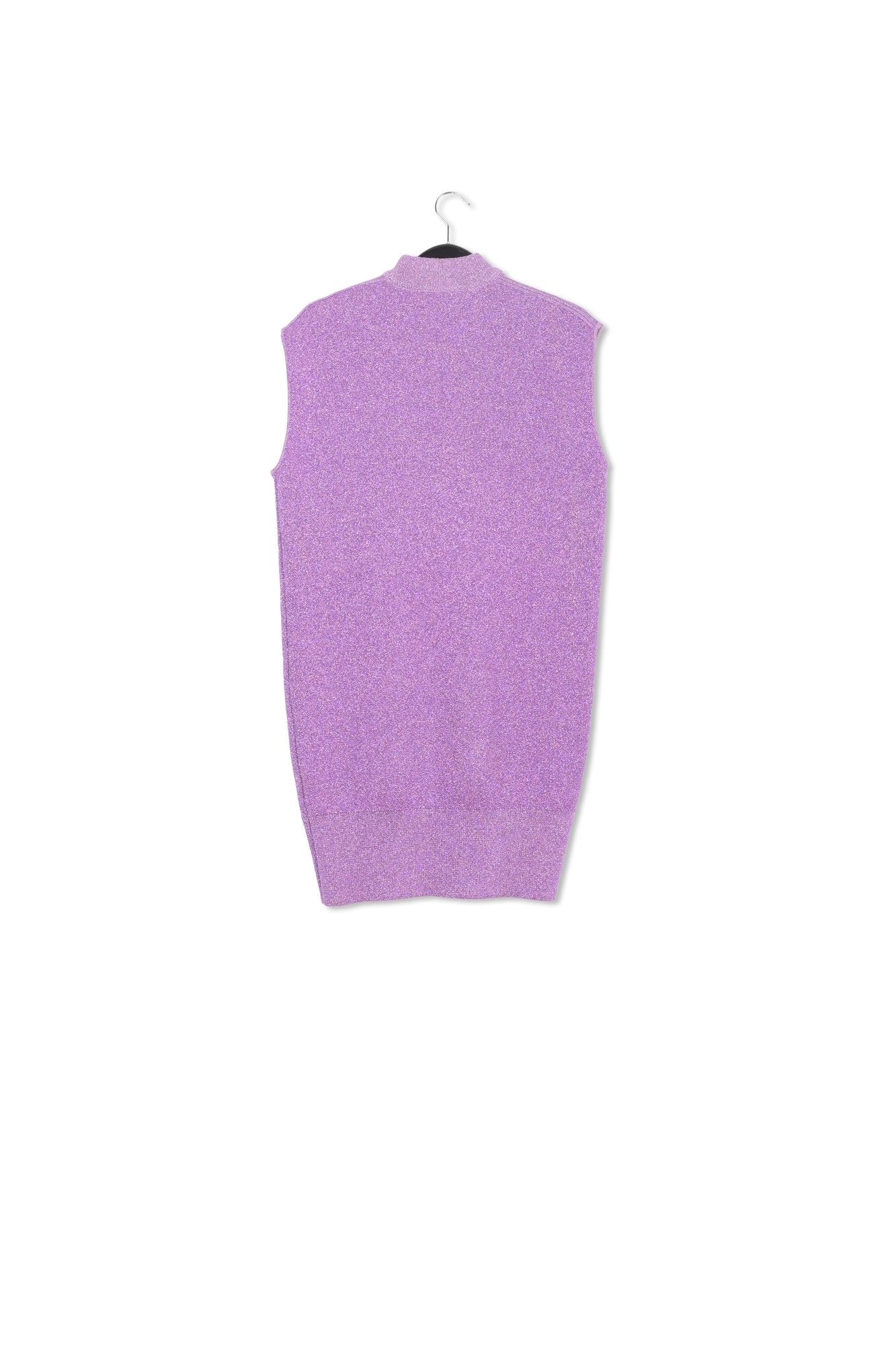 Purple lurex knitted dress RE—SSENTIEL | Essentiel second hand