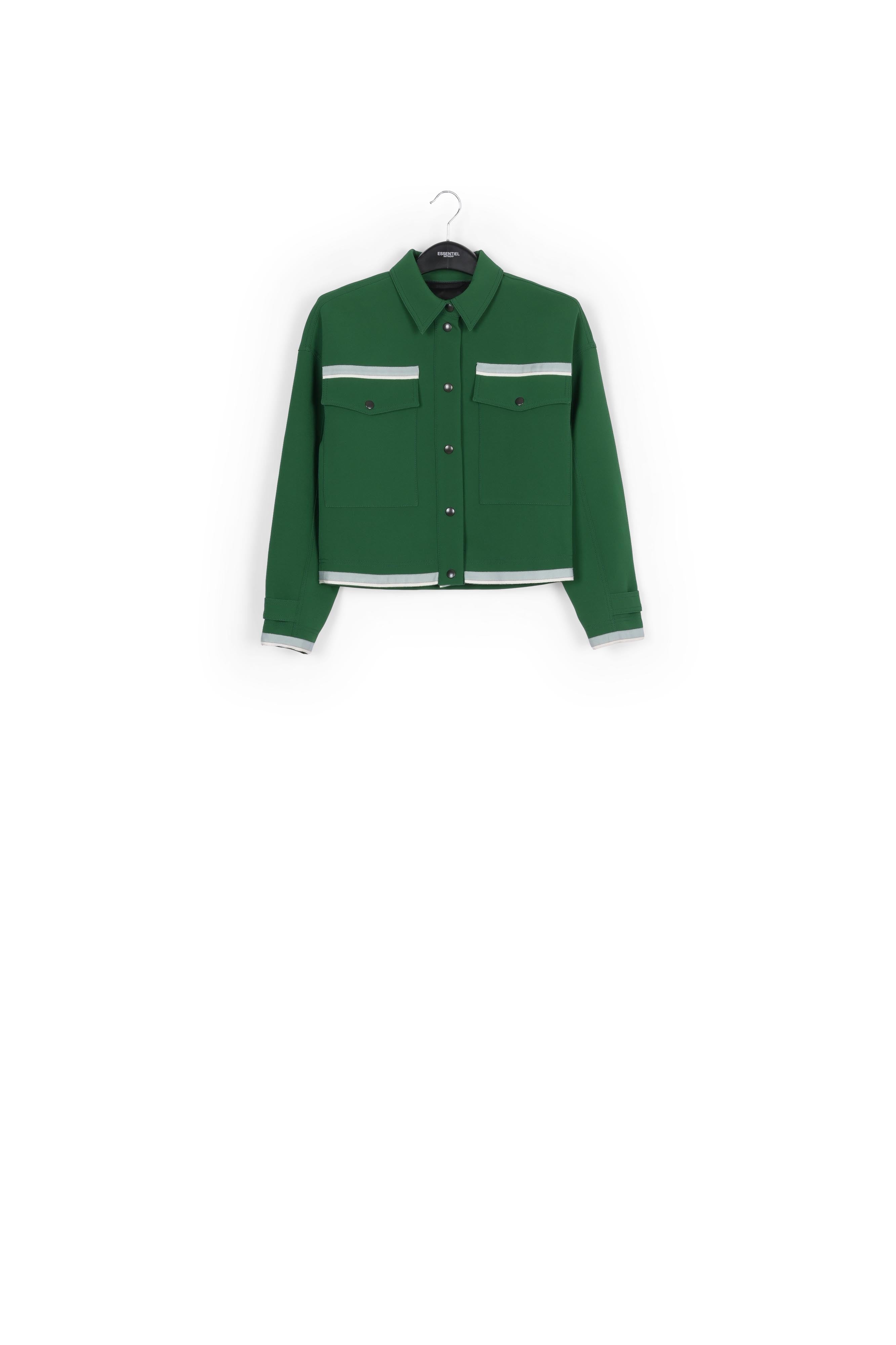 Dark green utility-inspired jacket RE—SSENTIEL | Essentiel second hand