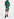 Dark green cable-knitted turtleneck sweater Faume - seconde main
