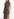 Black stretch-jersey midi dress with multicolor floral print Faume - seconde main
