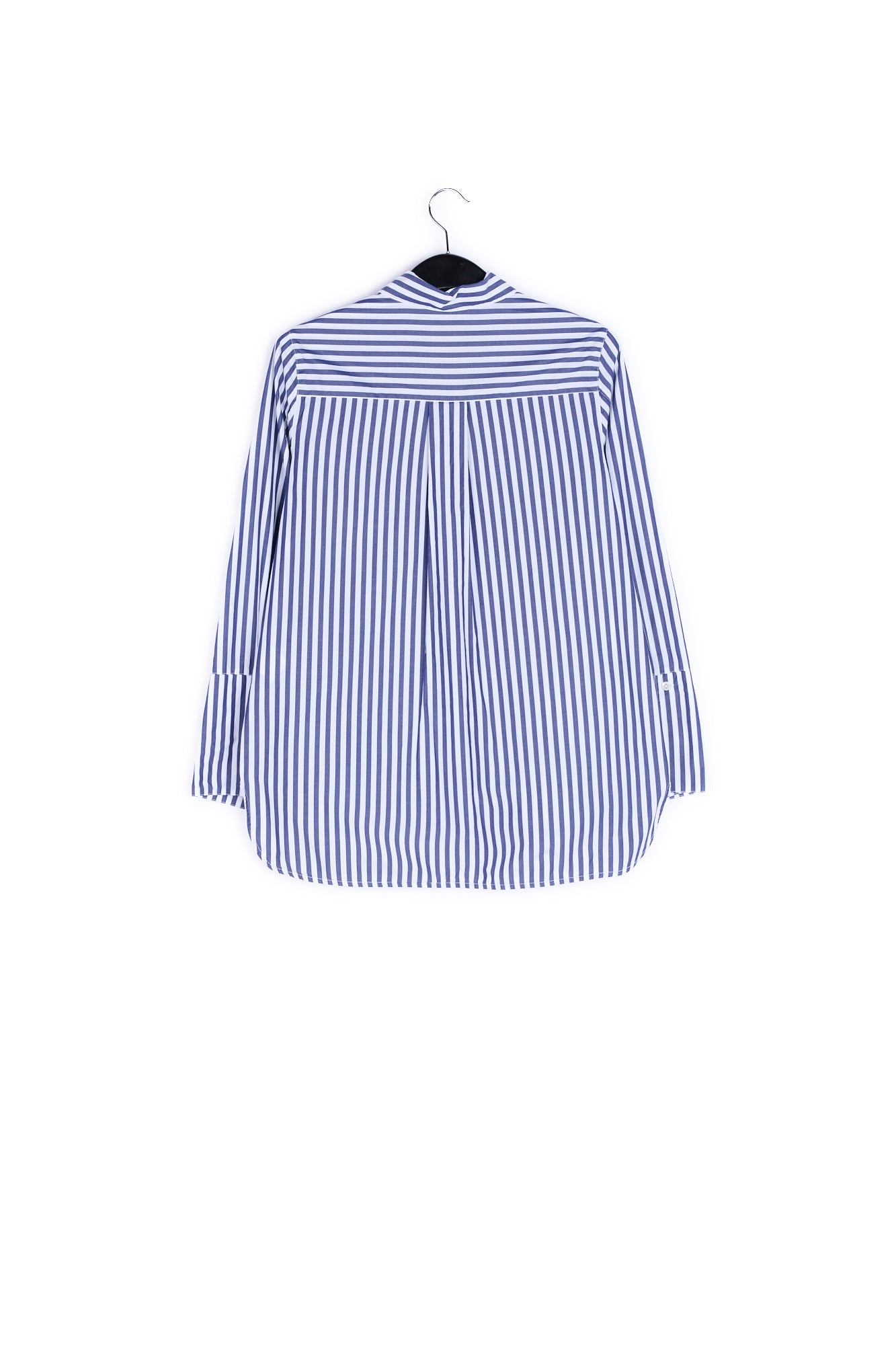 White and dark blue striped cotton shirt RE—SSENTIEL | Essentiel second hand