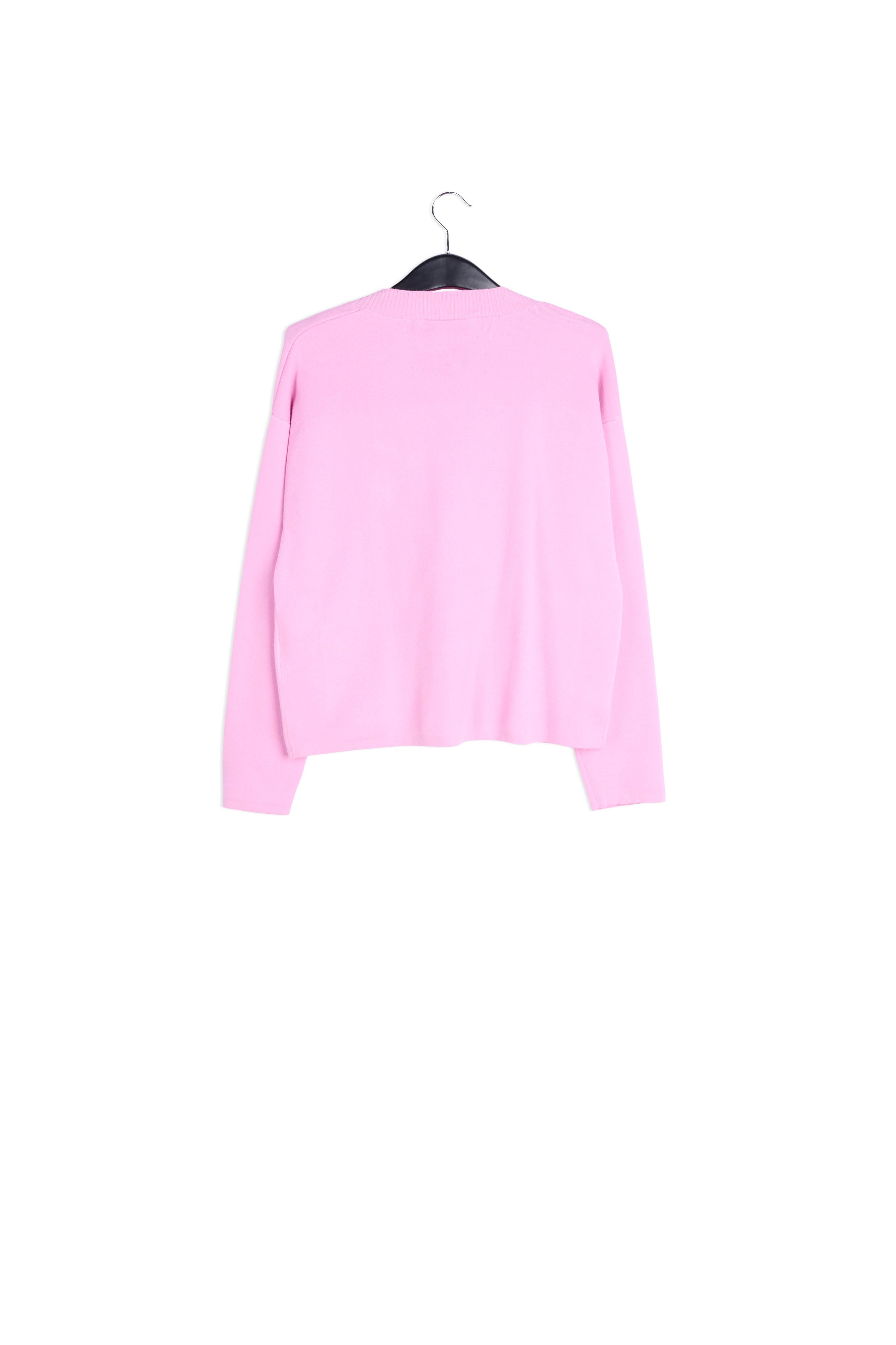 Pink cardigan with rhinestone buttons RE—SSENTIEL | Essentiel second hand