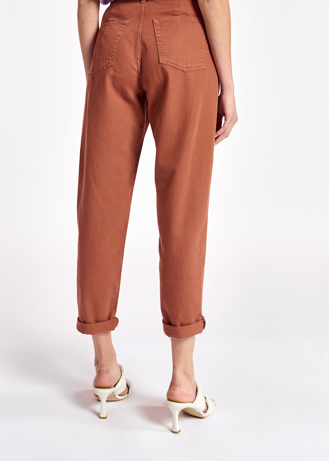 Brown denim boyfriend jeans RE—SSENTIEL | Essentiel second hand