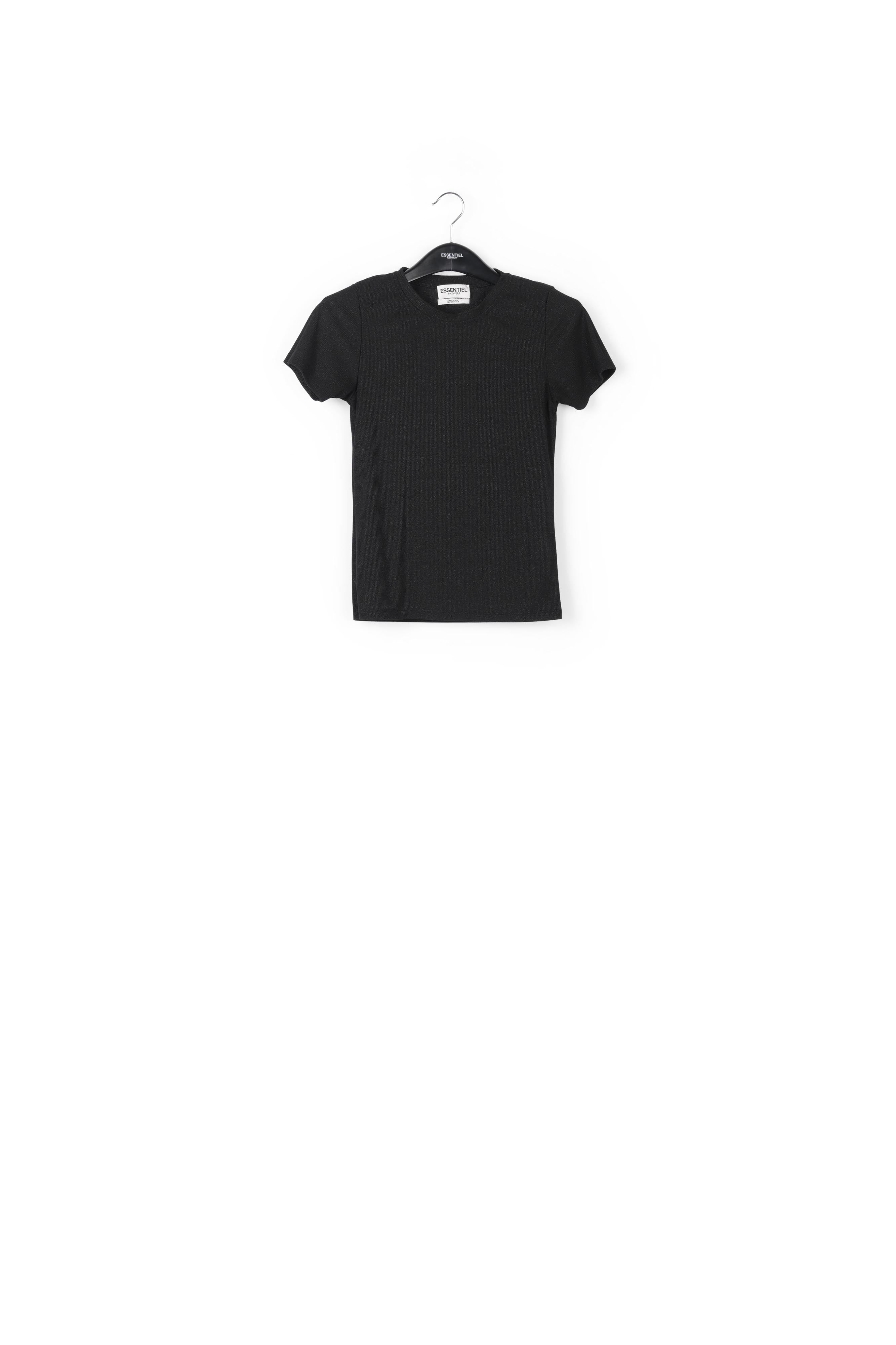 Black lurex T-shirt RE—SSENTIEL | Essentiel second hand