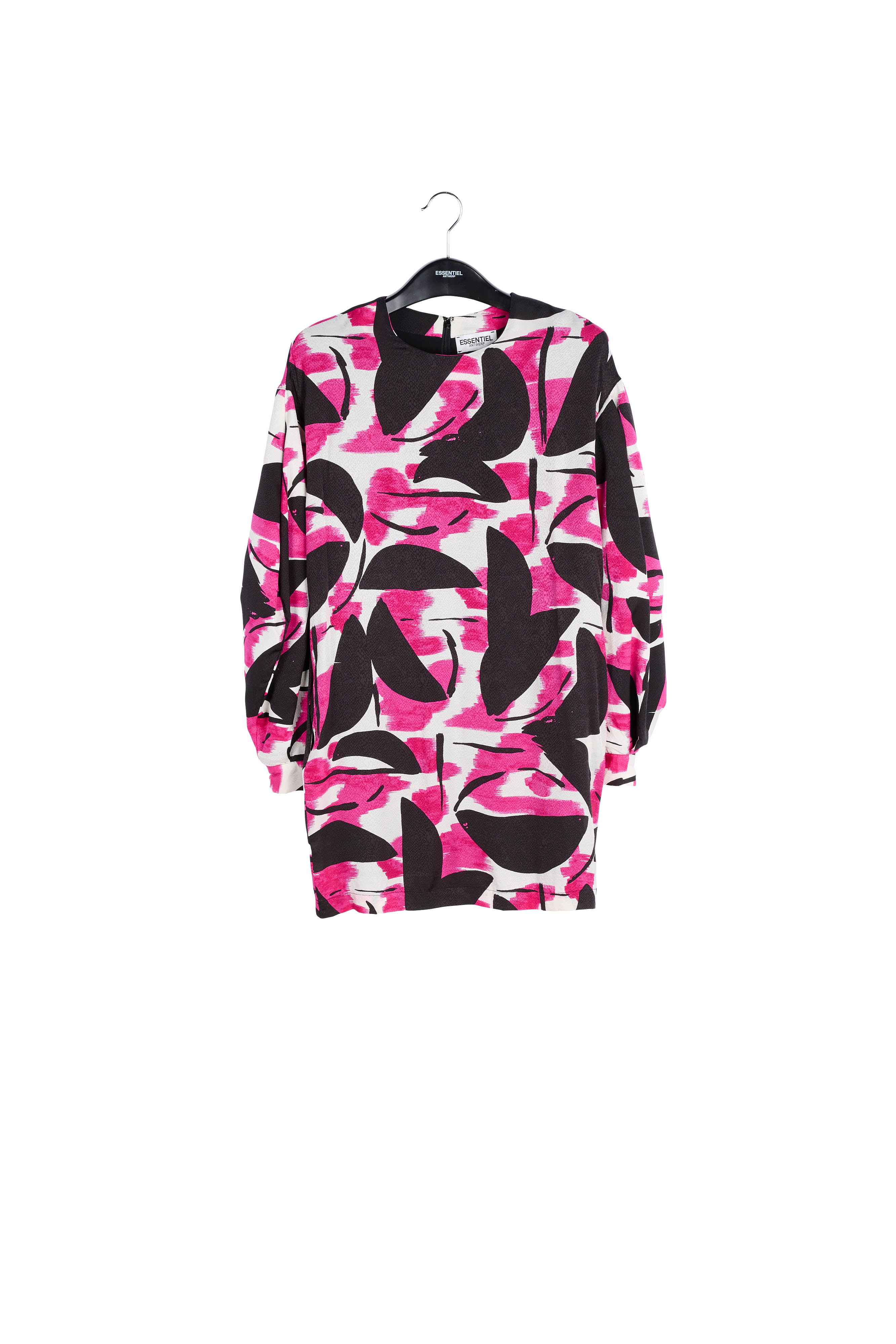 Blue, green and black printed mini dress RE—SSENTIEL | Essentiel second hand