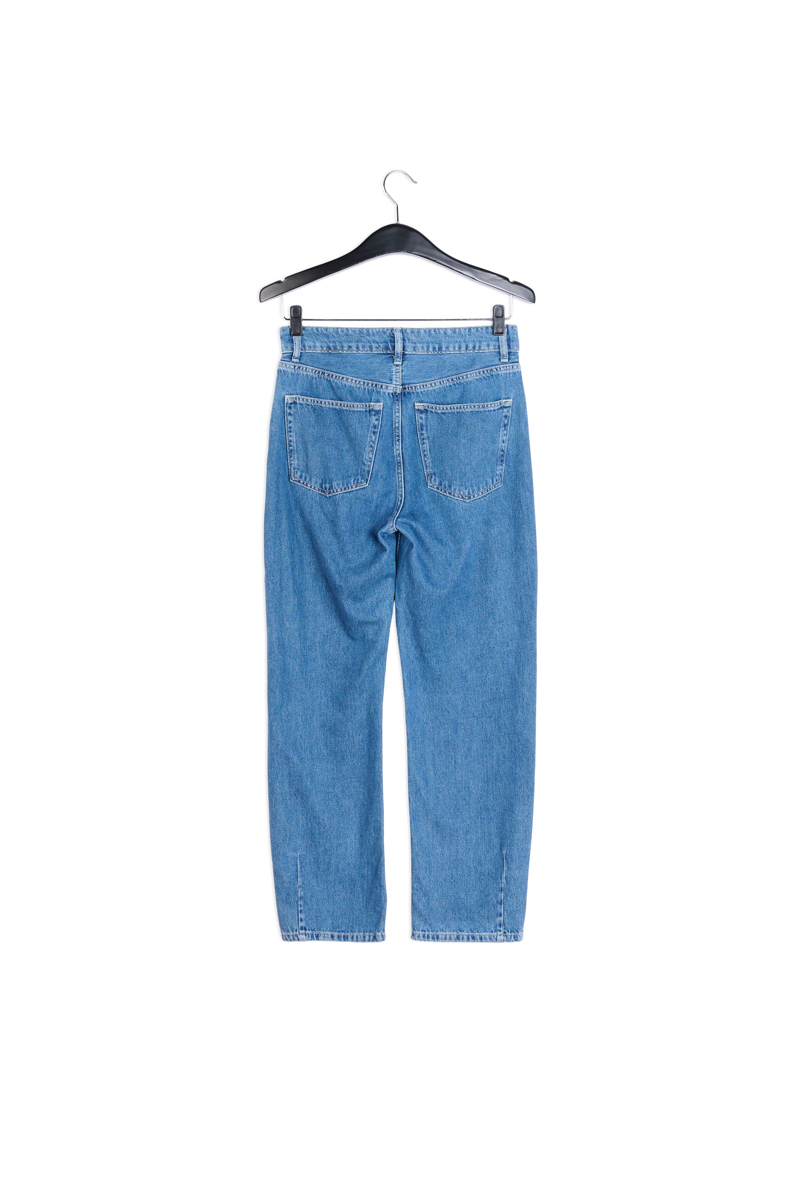 Blauwe enkeljeans met hoge taille RE—SSENTIEL | Essentiel second hand
